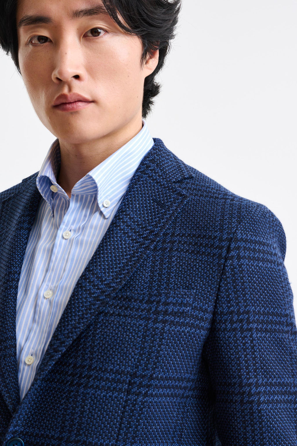 Dark Blue Wool Kenton Jacket Trend — detail 4
