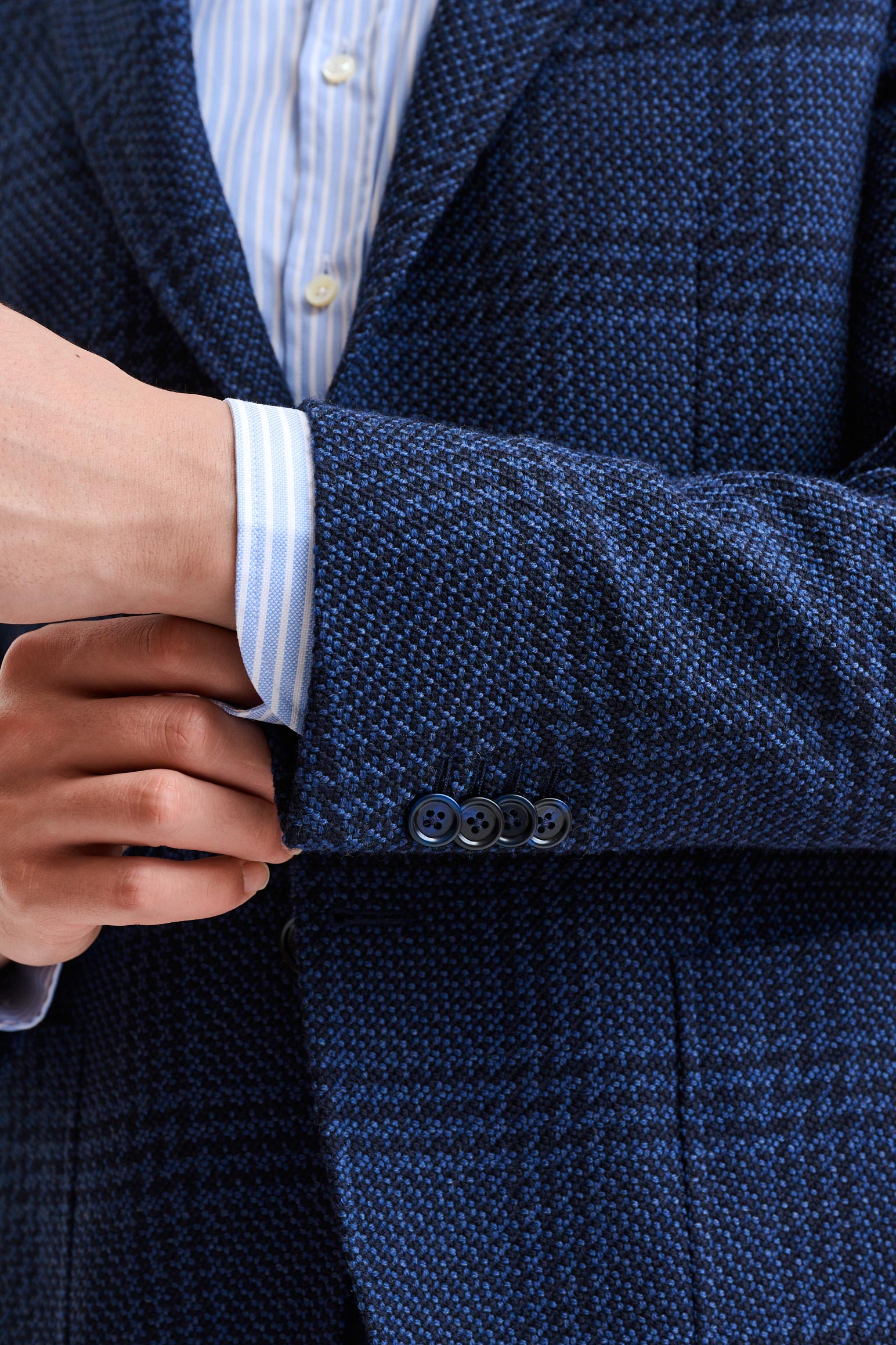 Dark Blue Wool Kenton Jacket Trend — detail 1