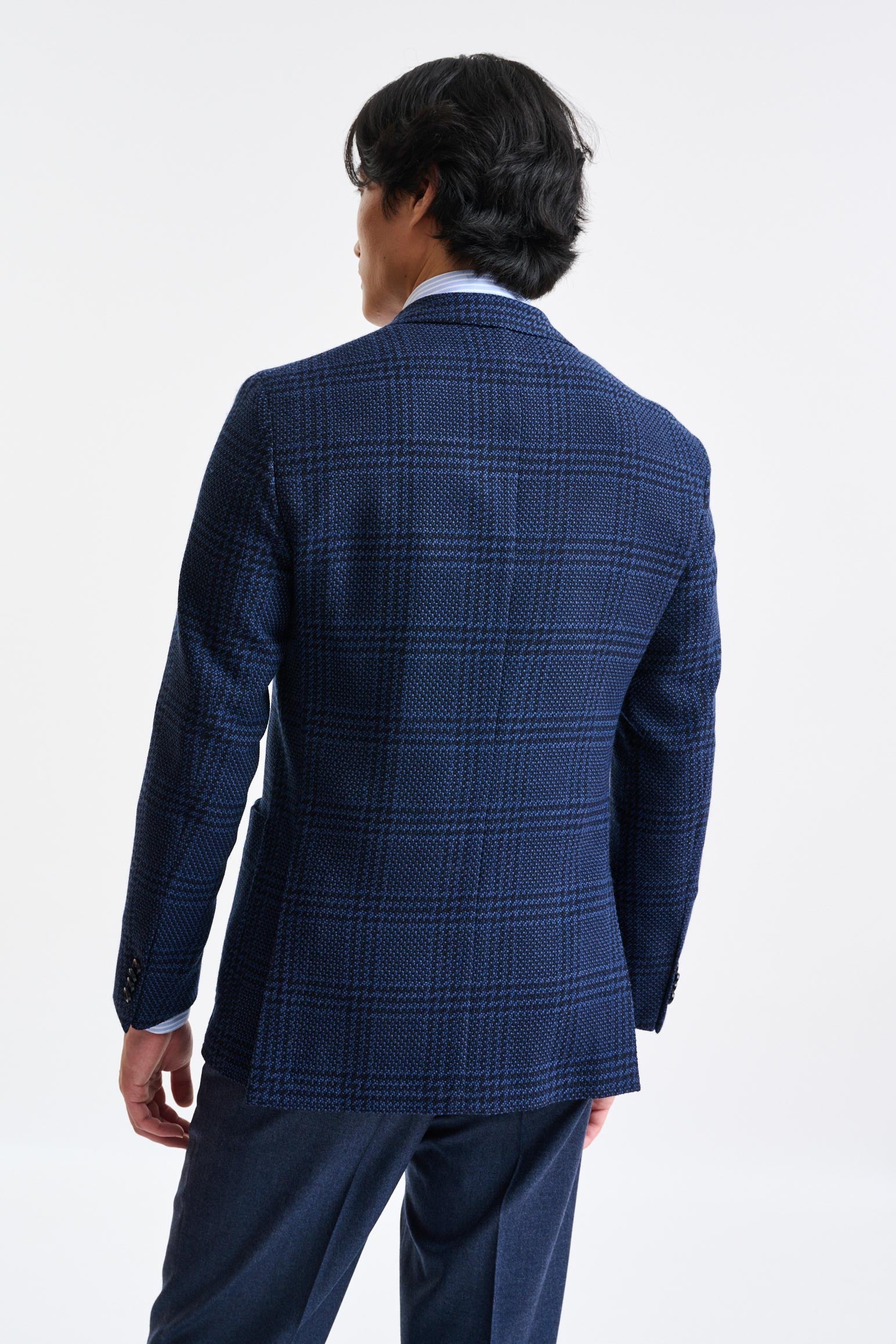 Dark Blue Wool Kenton Jacket Trend — detail 5