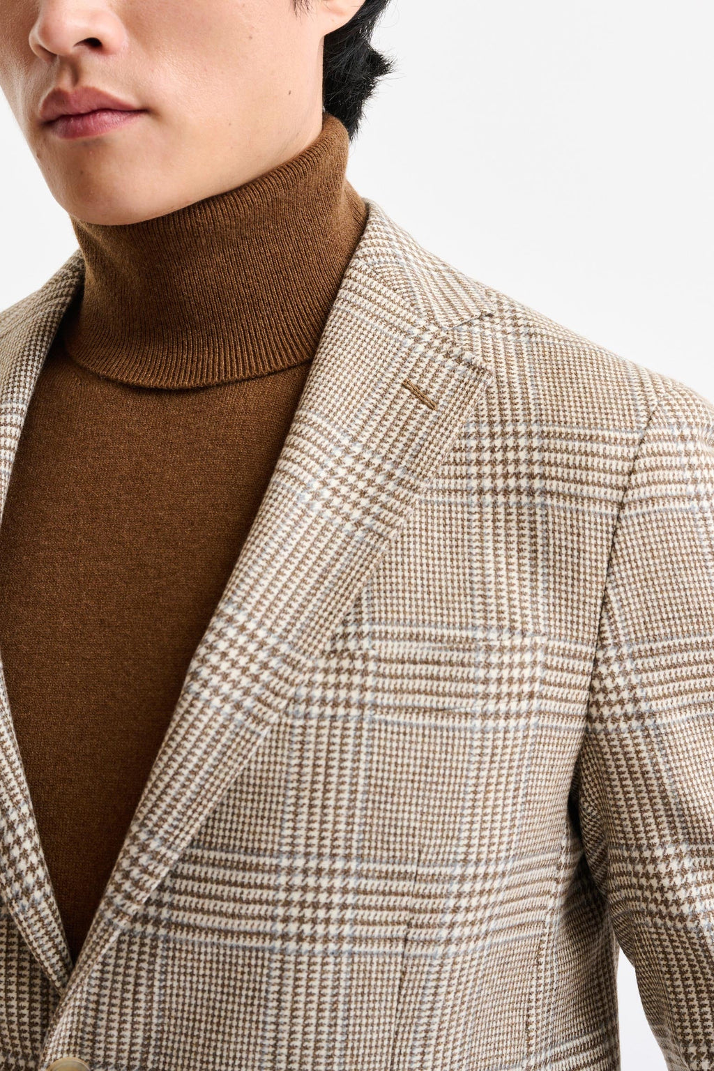 Medium Beige Wool & Cashmere Soho Jacket Autumn Leaves — detail 5