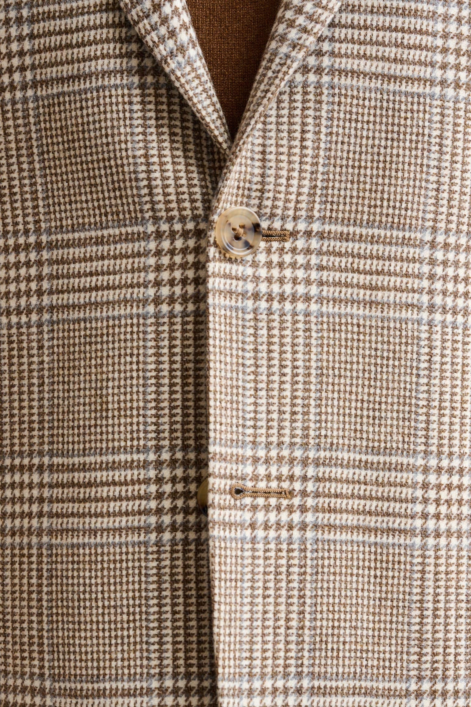 Medium Beige Wool & Cashmere Soho Jacket Autumn Leaves — detail 2