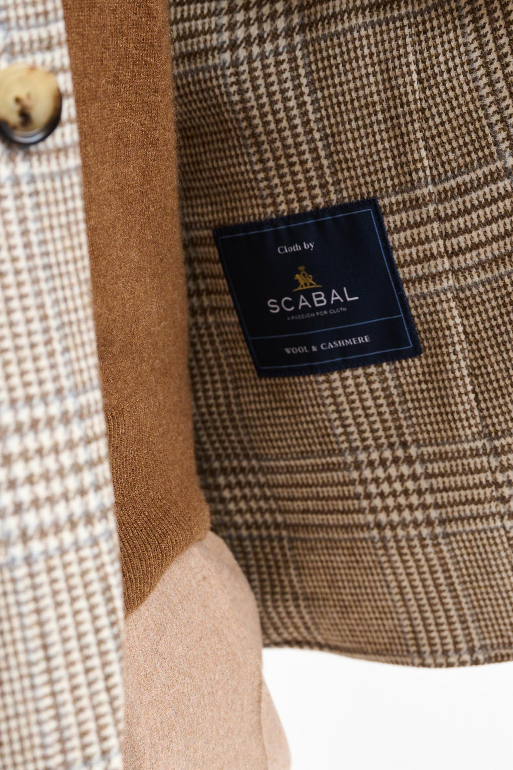 Medium Beige Wool & Cashmere Soho Jacket Autumn Leaves — detail 3