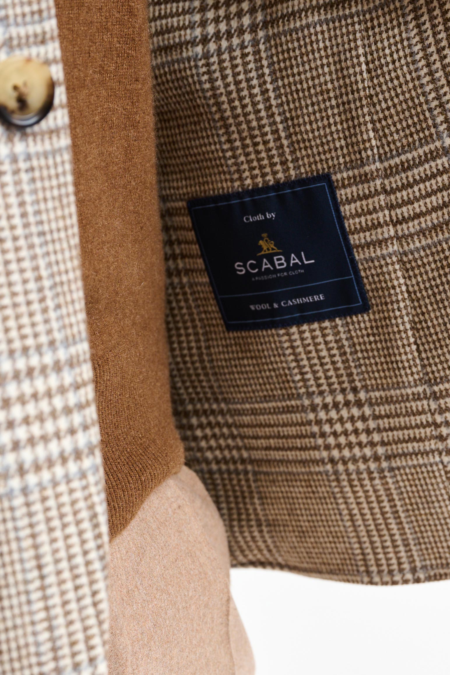 Medium Beige Wool & Cashmere Soho Jacket Autumn Leaves — detail 3