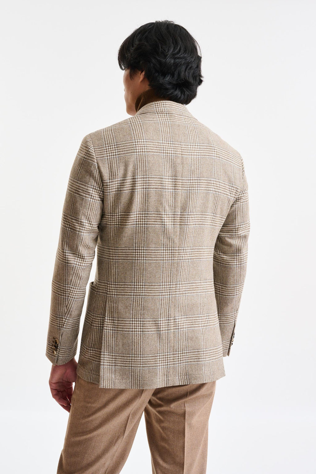 Medium Beige Wool & Cashmere Soho Jacket Autumn Leaves — detail 6
