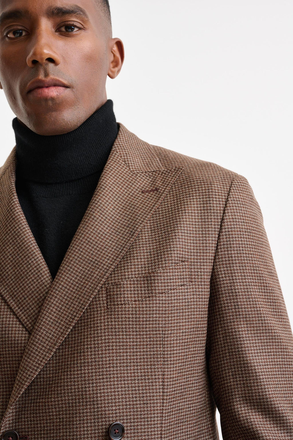 Medium Brown Wool Soho Jacket Autumn Leaves — detail 6
