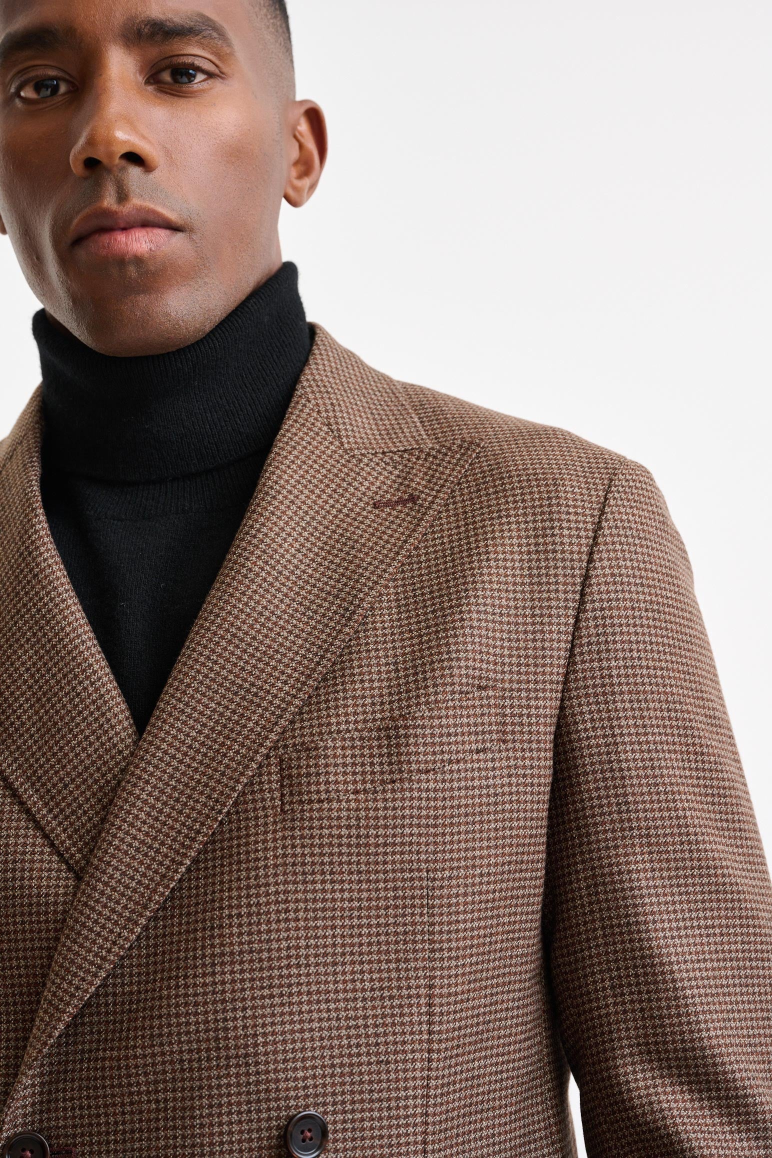 Medium Brown Wool Soho Jacket Autumn Leaves — detail 6