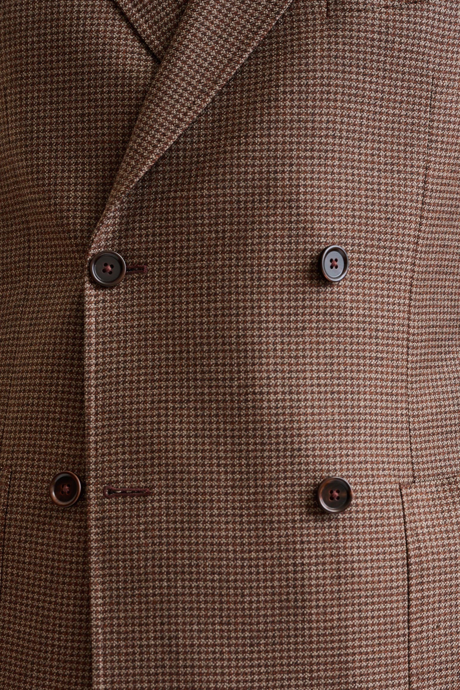 Medium Brown Wool Soho Jacket Autumn Leaves — detail 2