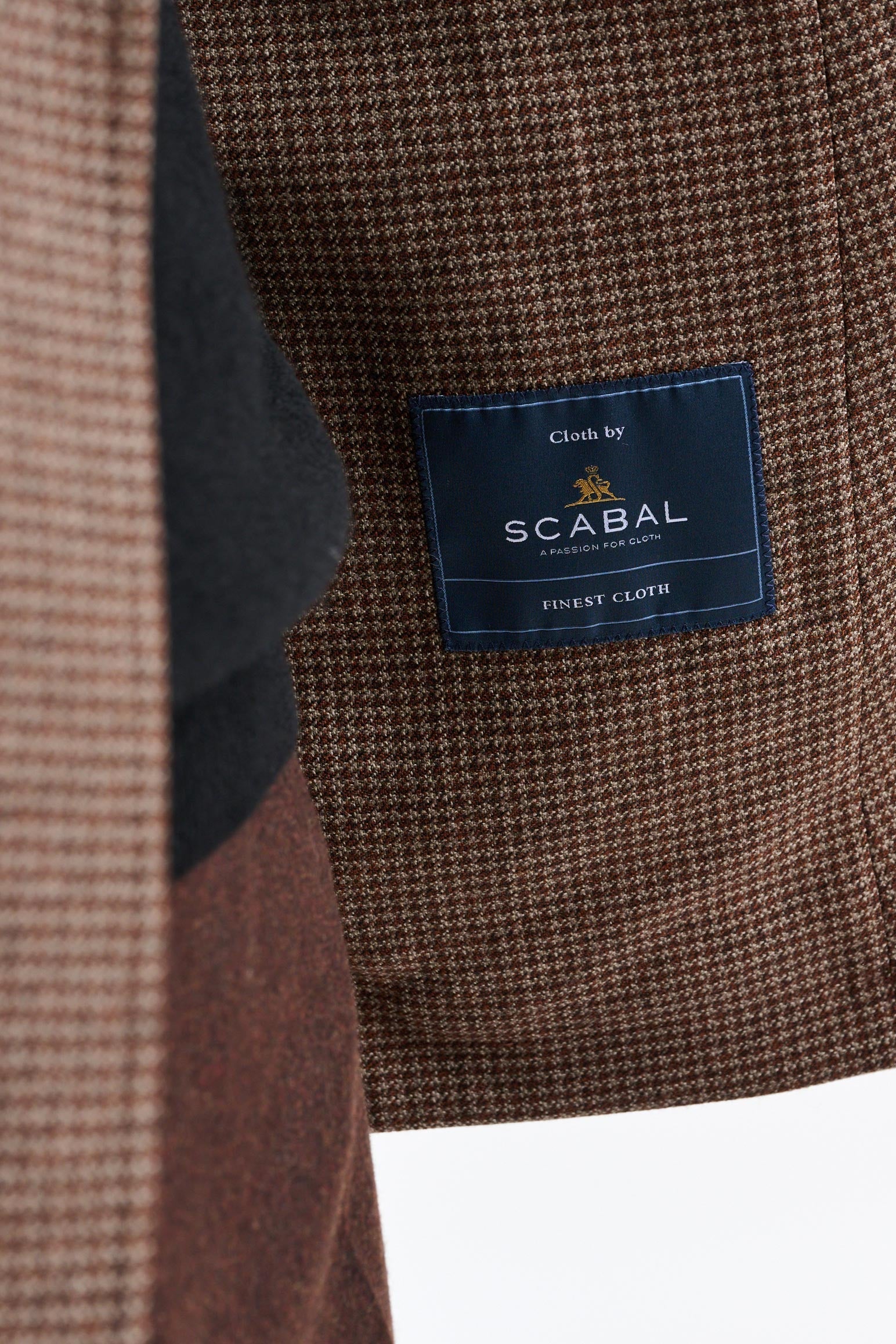 Medium Brown Wool Soho Jacket Autumn Leaves — detail 3