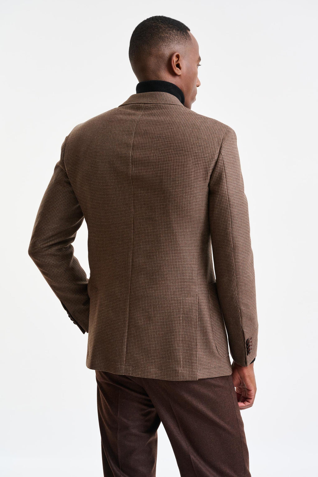 Medium Brown Wool Soho Jacket Autumn Leaves — detail 7