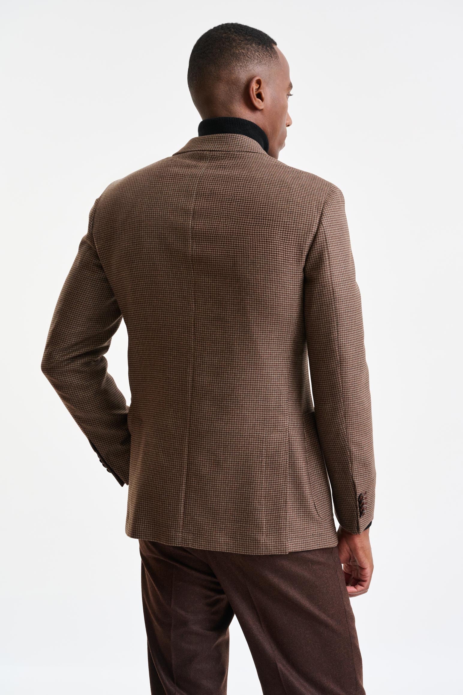 Medium Brown Wool Soho Jacket Autumn Leaves — detail 7
