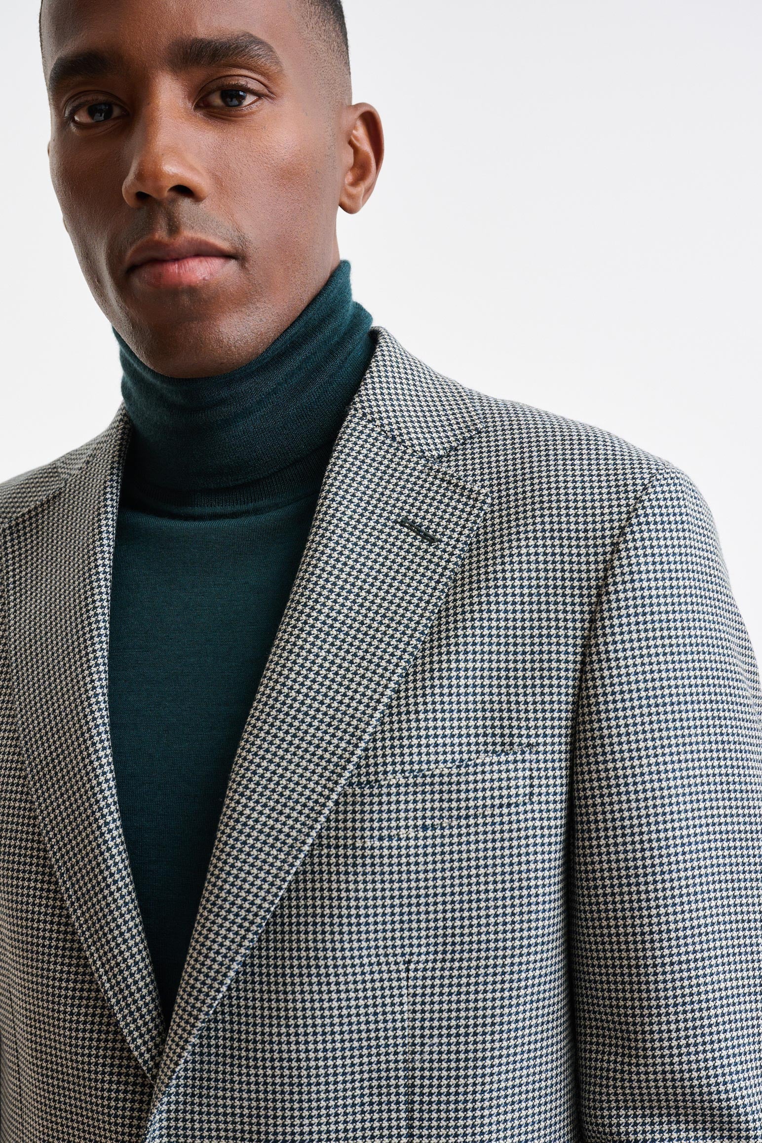 Medium Green Wool Soho Jacket Autumn Leaves — detail 5