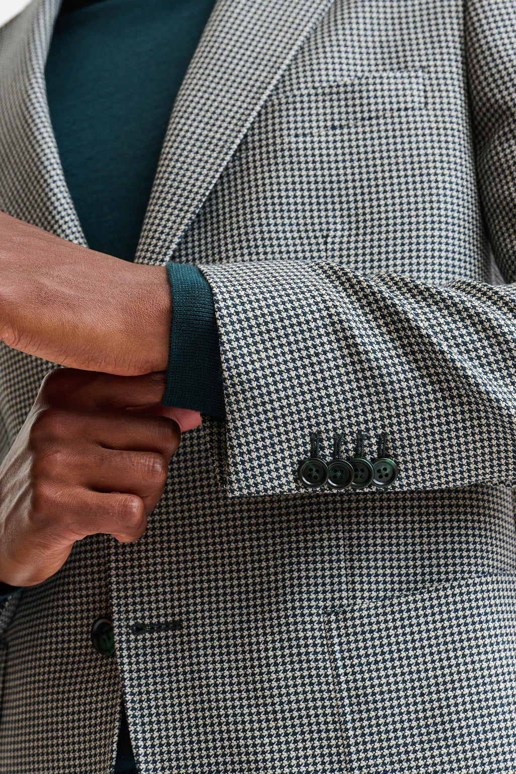 Medium Green Wool Soho Jacket Autumn Leaves — detail 1
