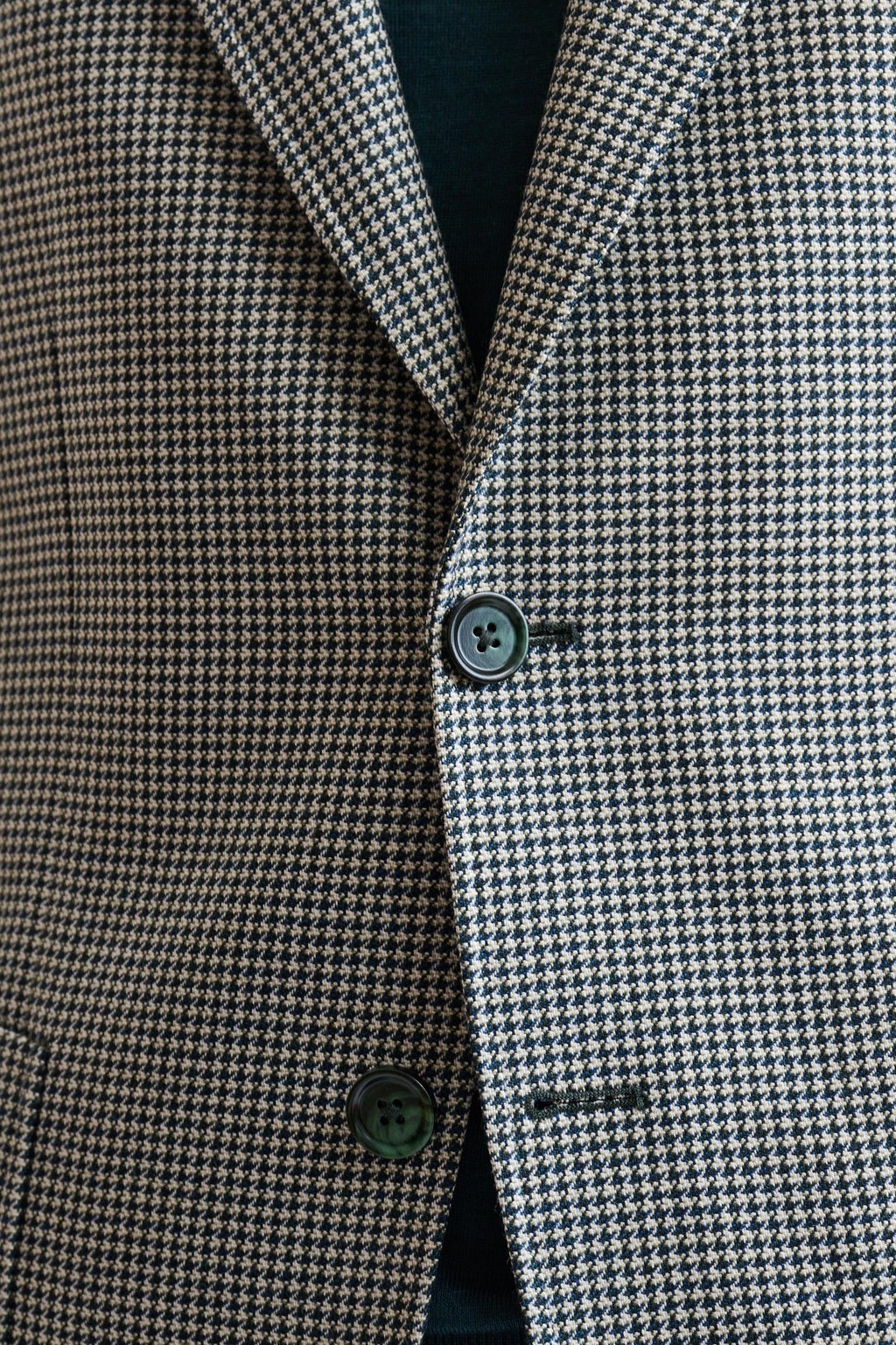 Medium Green Wool Soho Jacket Autumn Leaves — detail 2