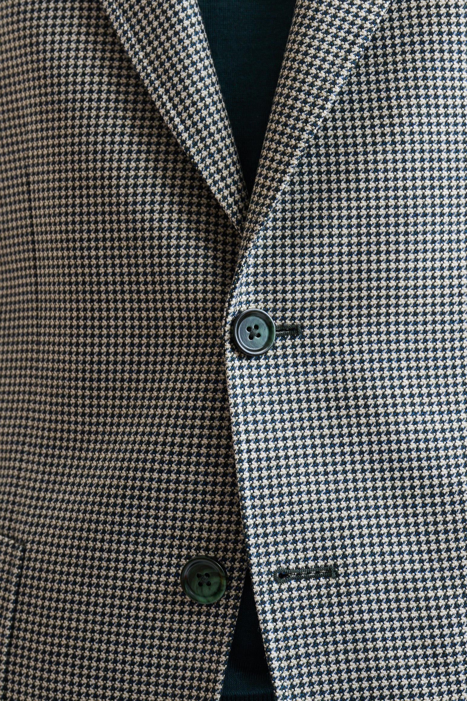 Medium Green Wool Soho Jacket Autumn Leaves — detail 2