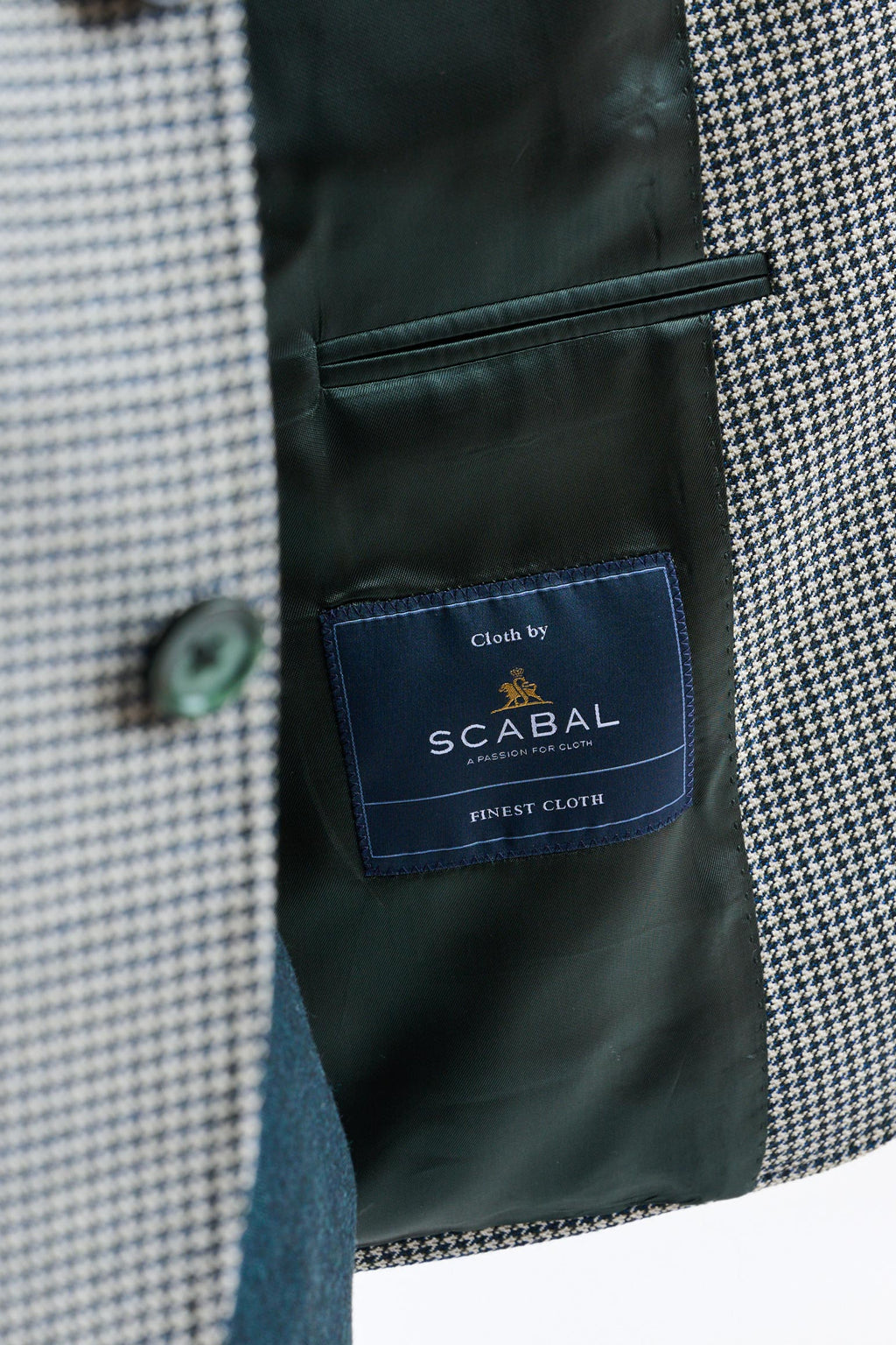 Medium Green Wool Soho Jacket Autumn Leaves — detail 3
