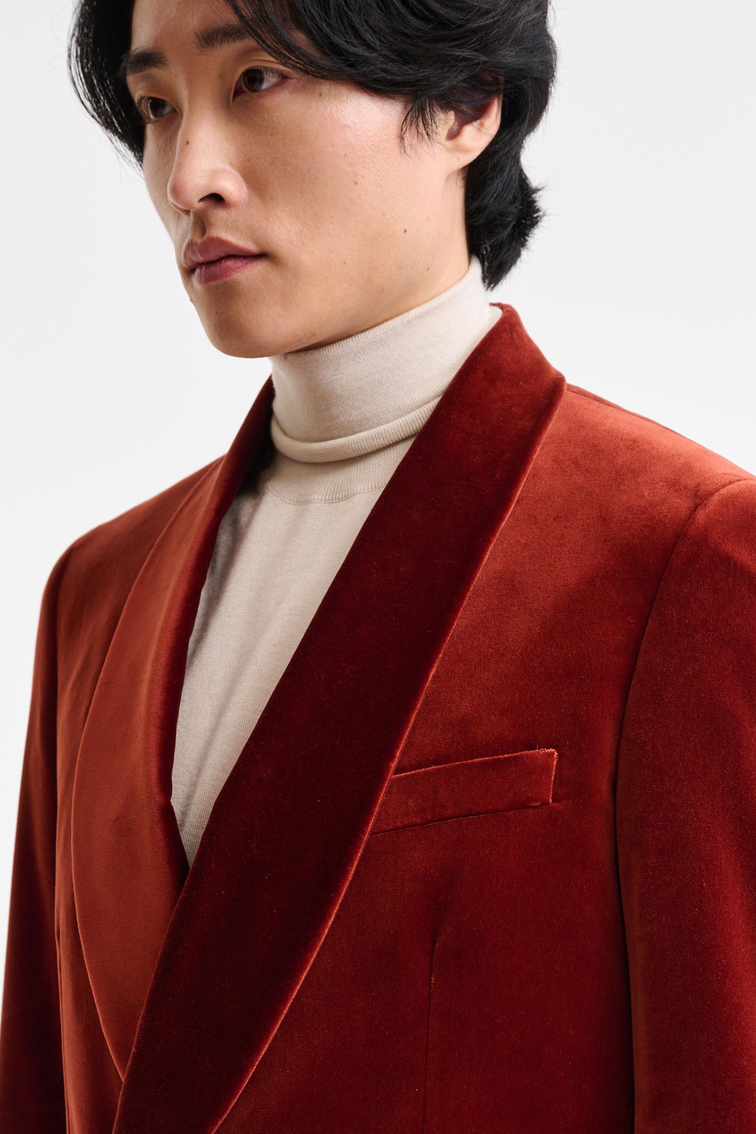Rust Soho Jacket Fine Velvet — detail 3