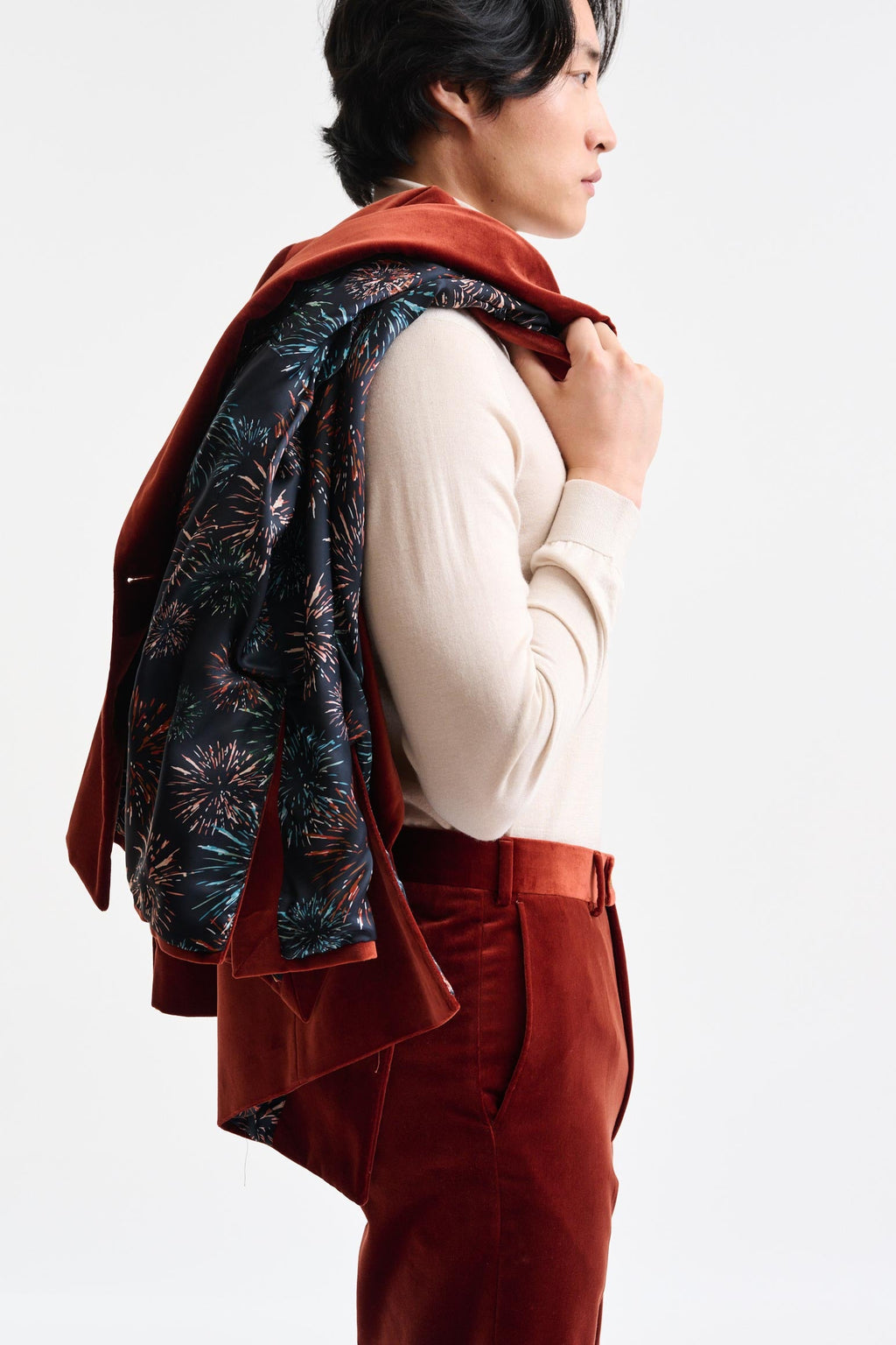 Rust Soho Jacket Fine Velvet — detail 1