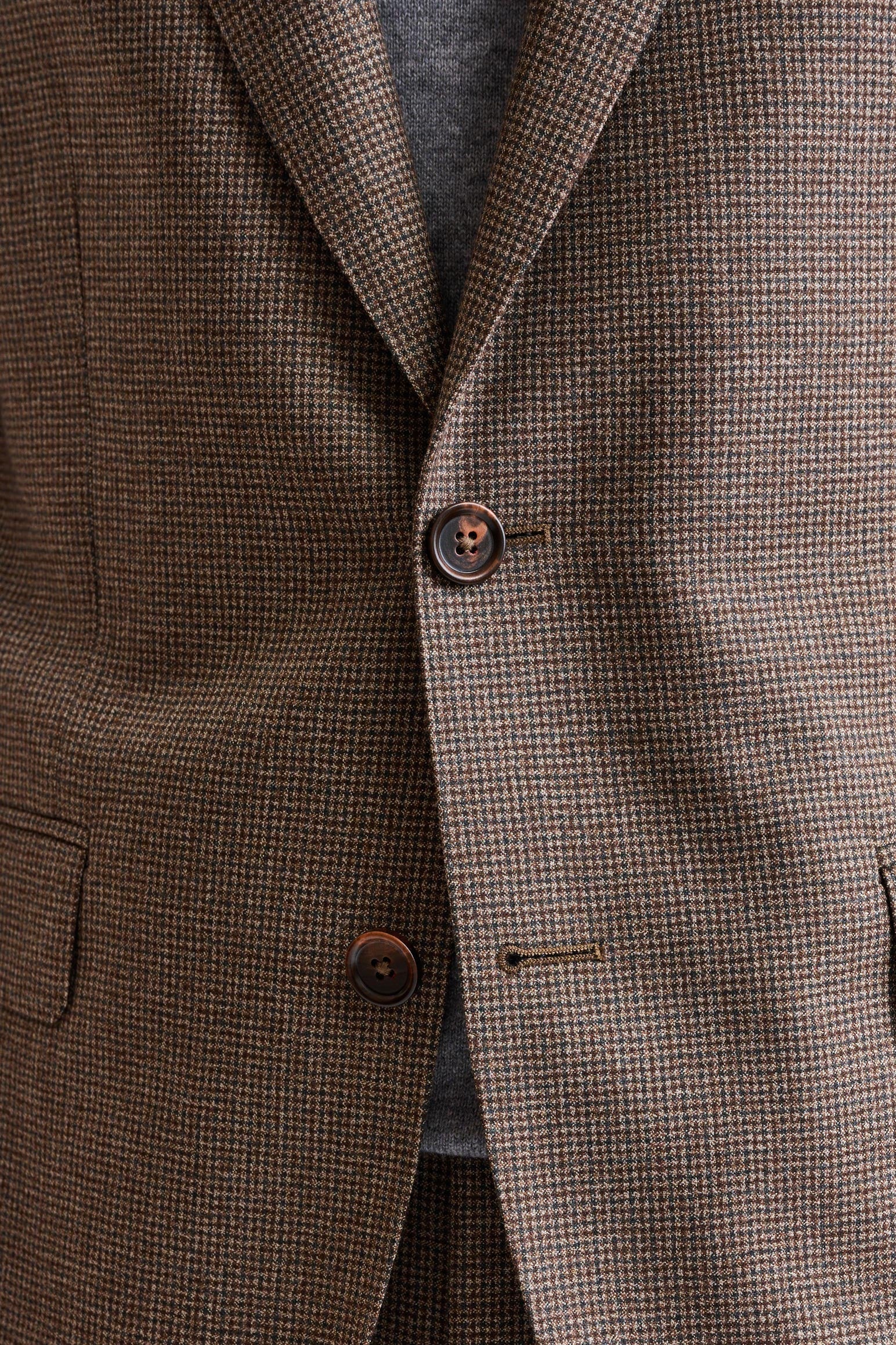 Medium Brown 100% Wool Soho Jacket Freestyle — detail 2