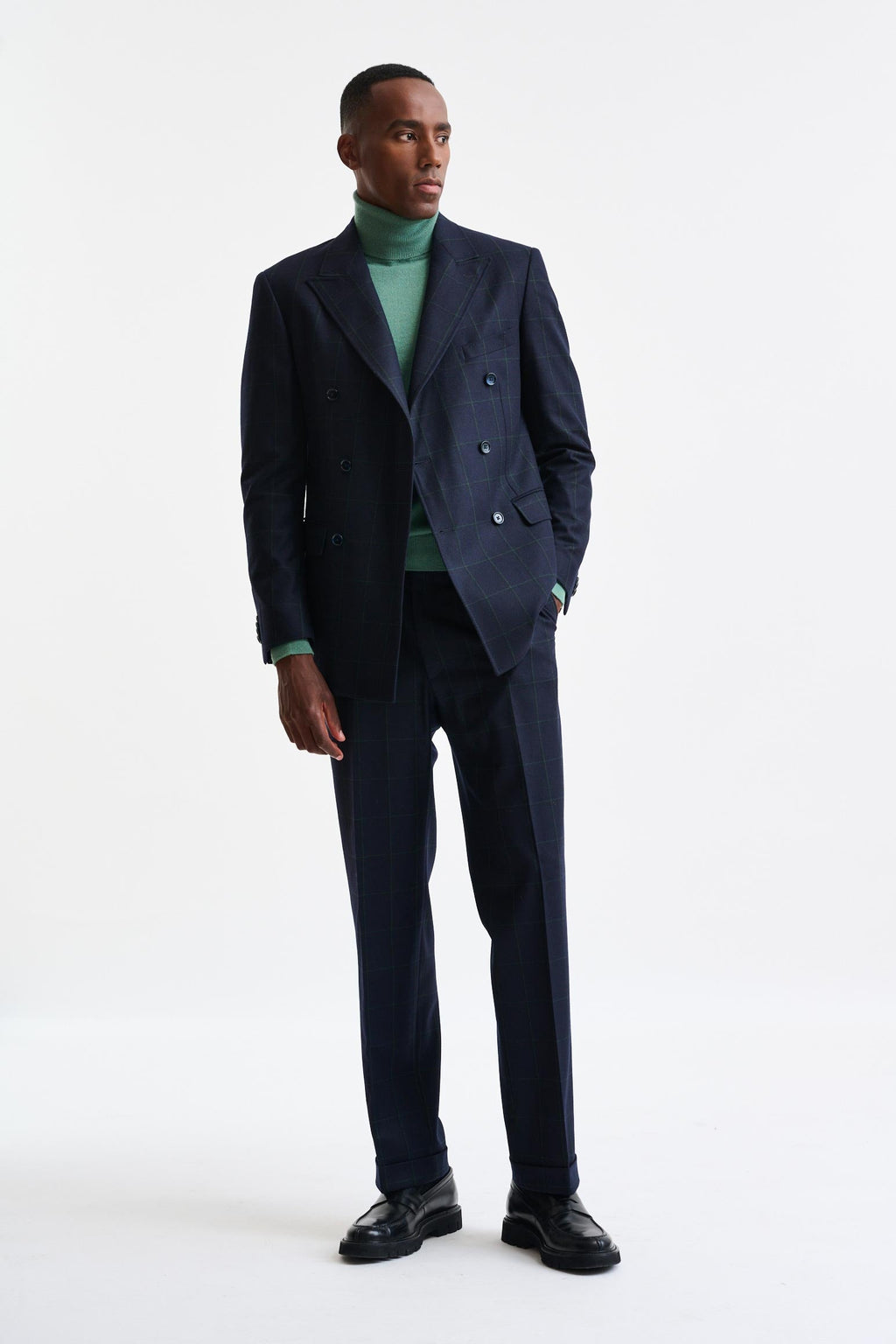 Dark Blue 100% Wool Soho Jacket Freestyle — detail 4