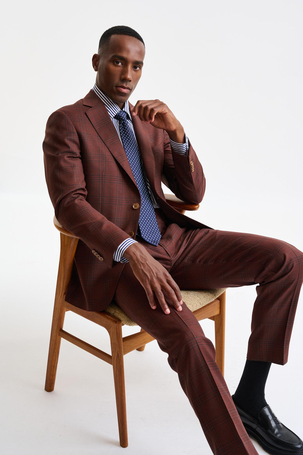 Medium Brown Wool Soho Jacket Freestyle — detail 7