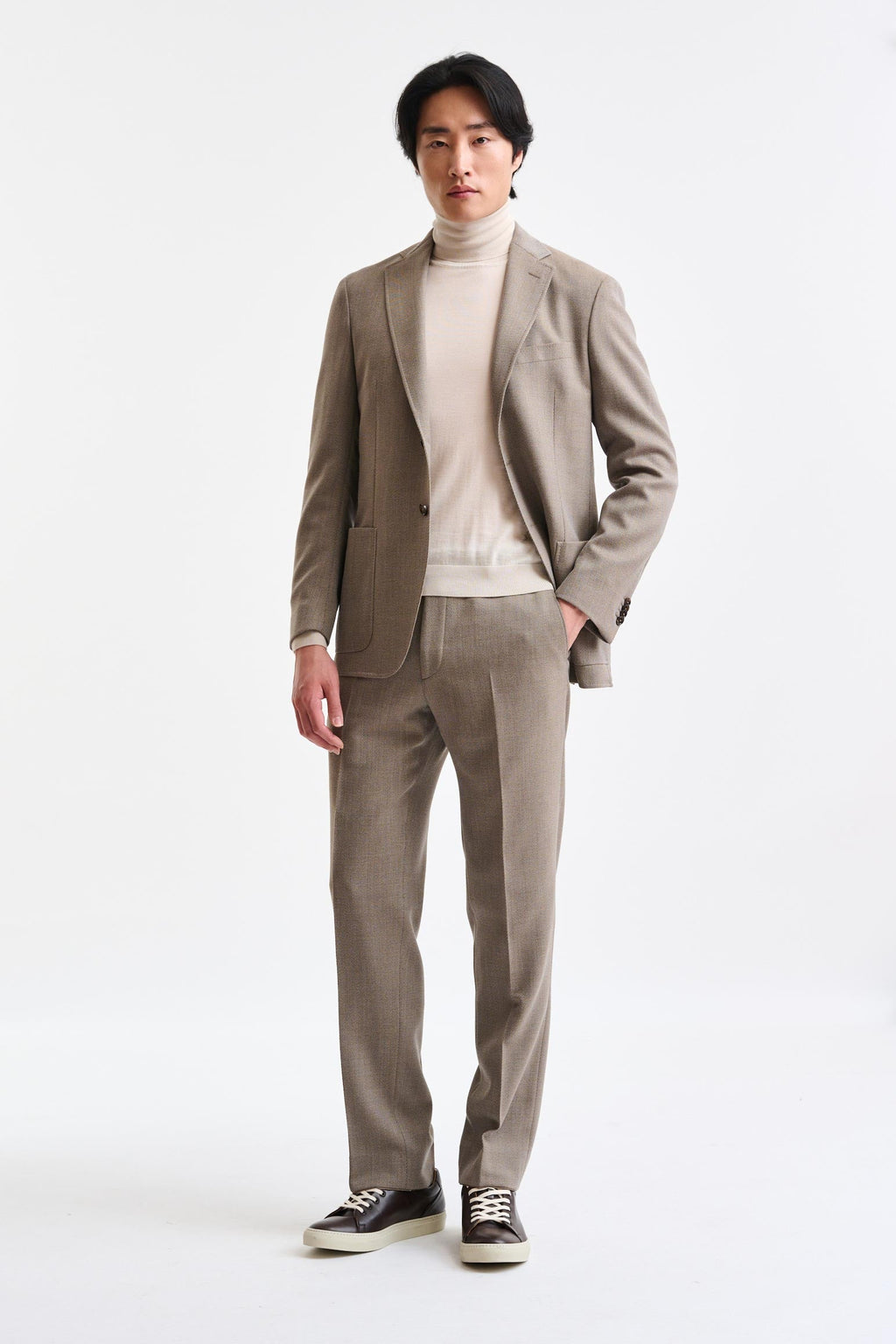 Medium Beige Wool Soho Jacket Freestyle — detail 4