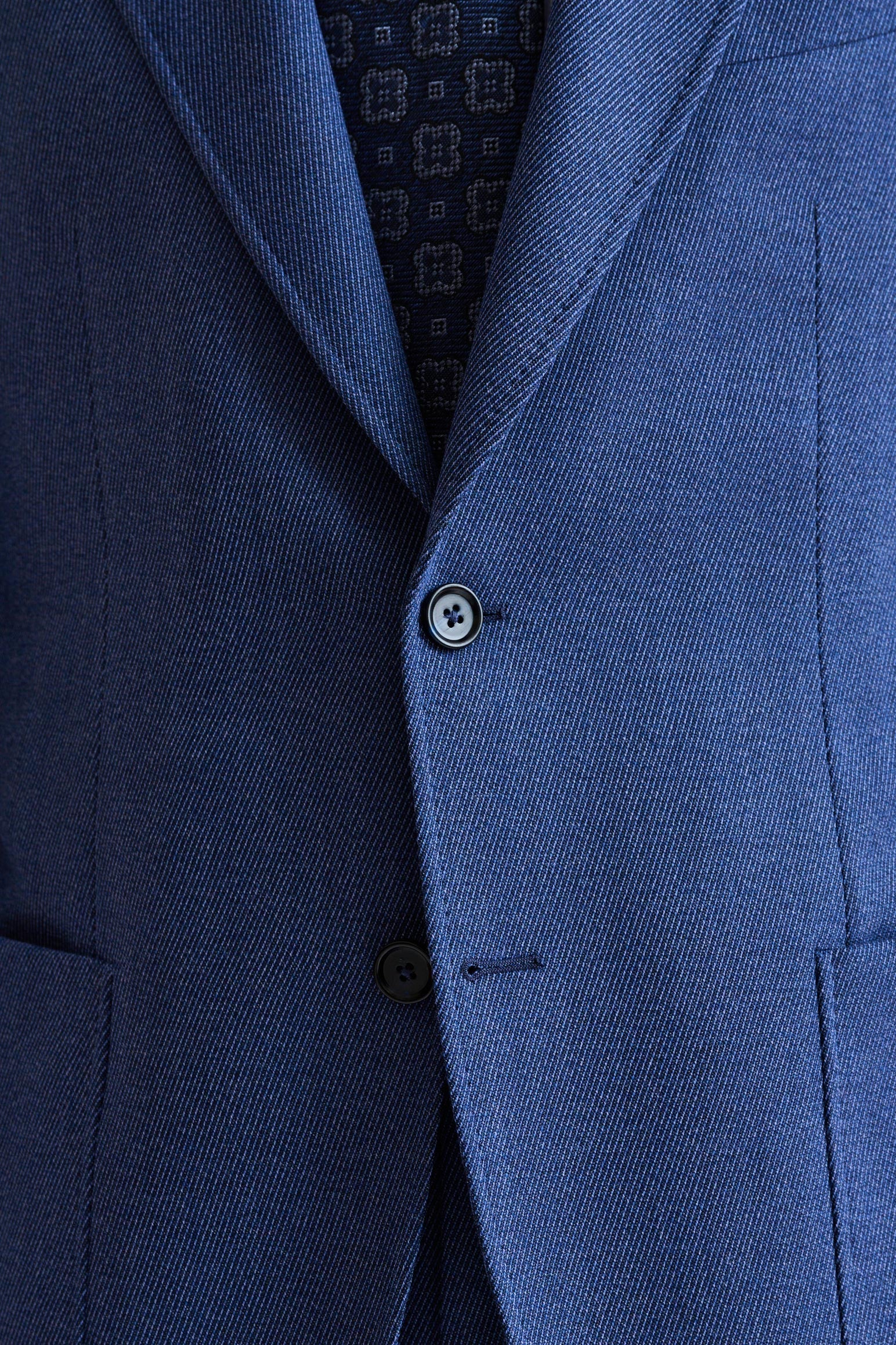 Medium Blue Wool Soho Jacket Freestyle — detail 2