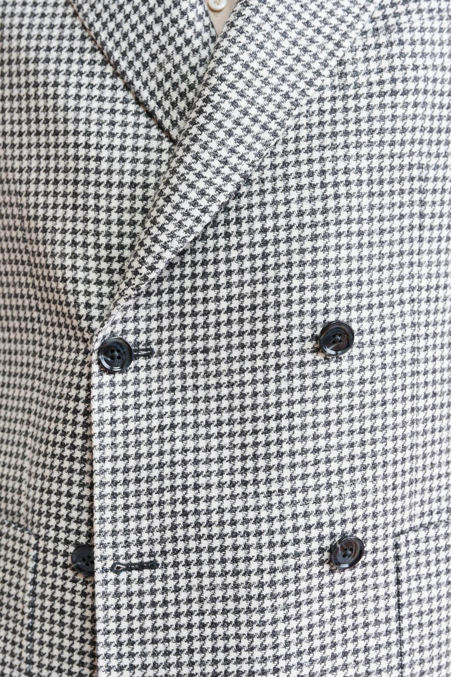 Black-White Wool & Linen Soho Jacket Riviera Trend — detail 2