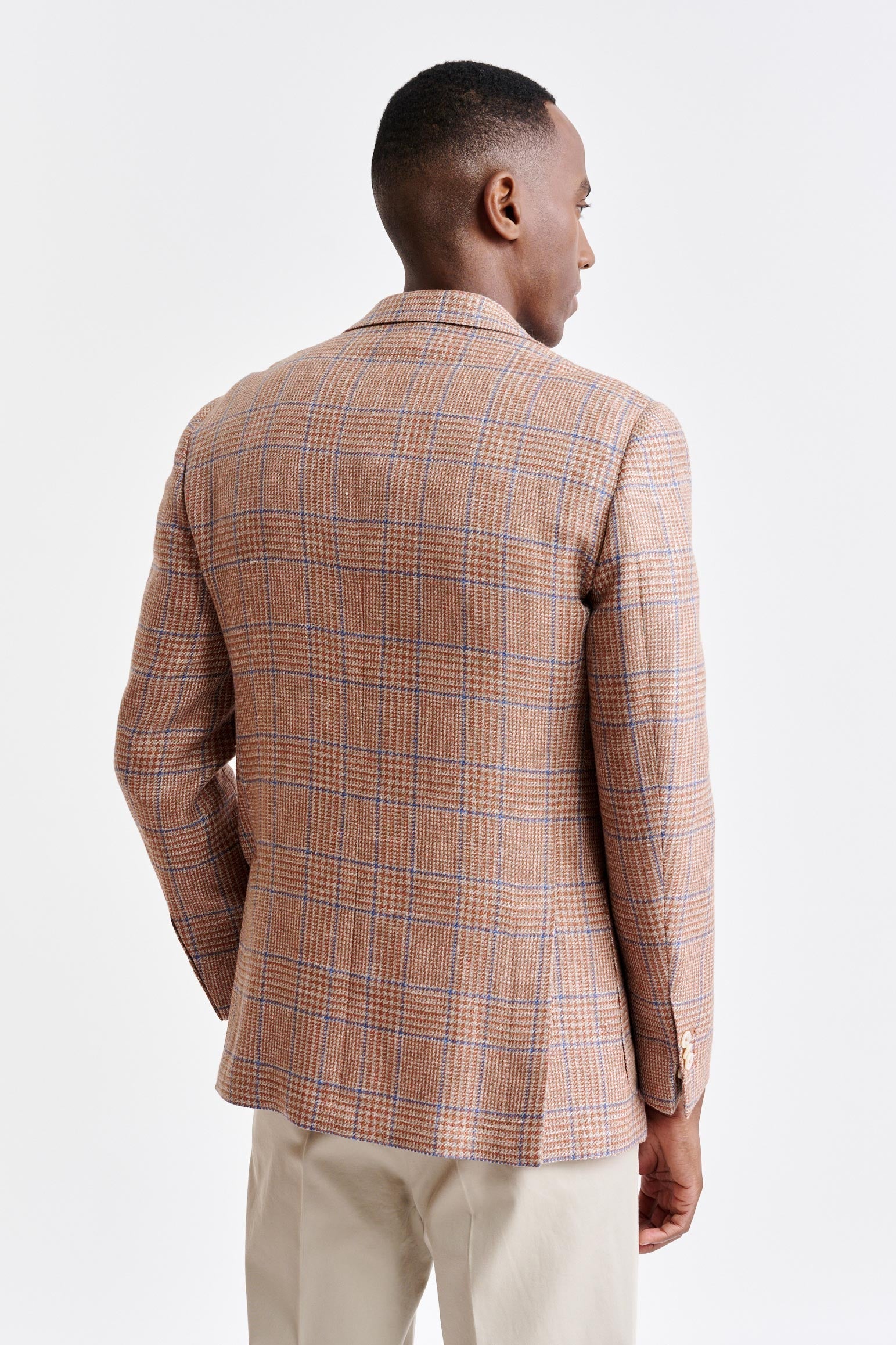 Medium Orange Wool & Linen Soho Jacket Riviera Trend — detail 6