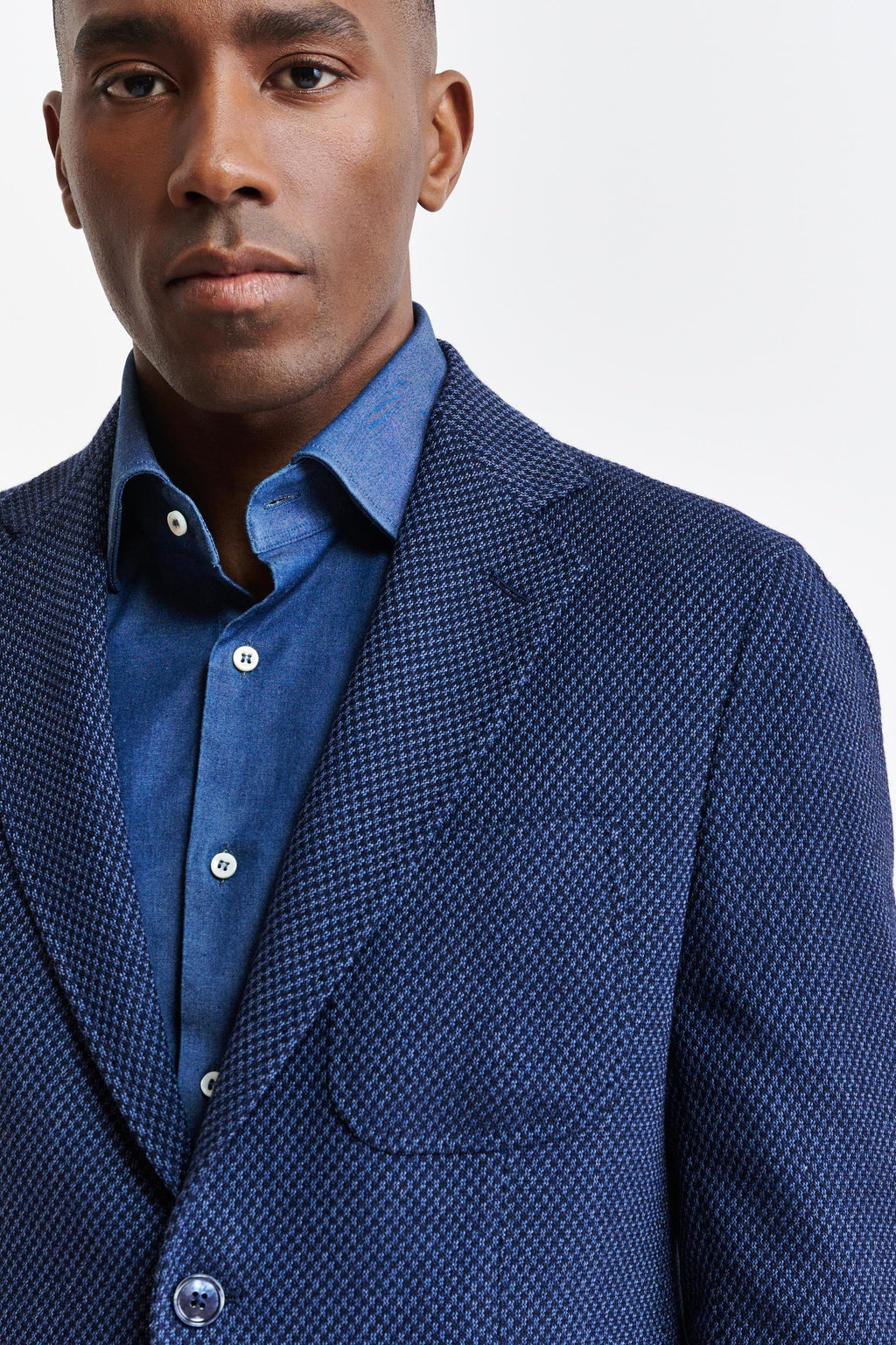 Dark Blue Wool Kenton Jacket Jazz — detail 4