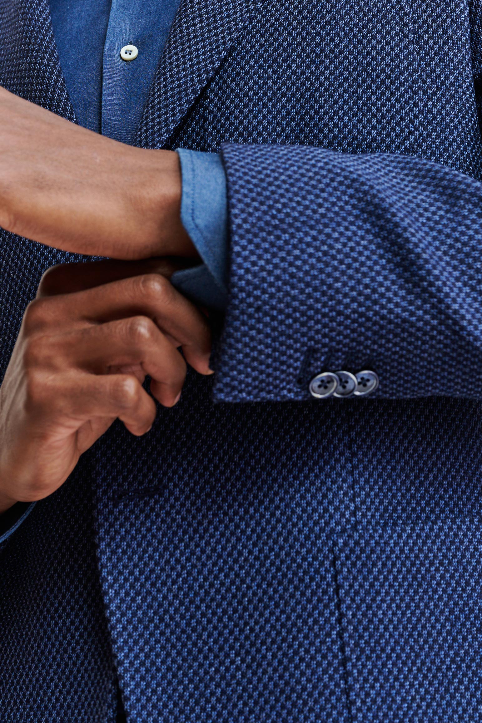 Dark Blue Wool Kenton Jacket Jazz — detail 1