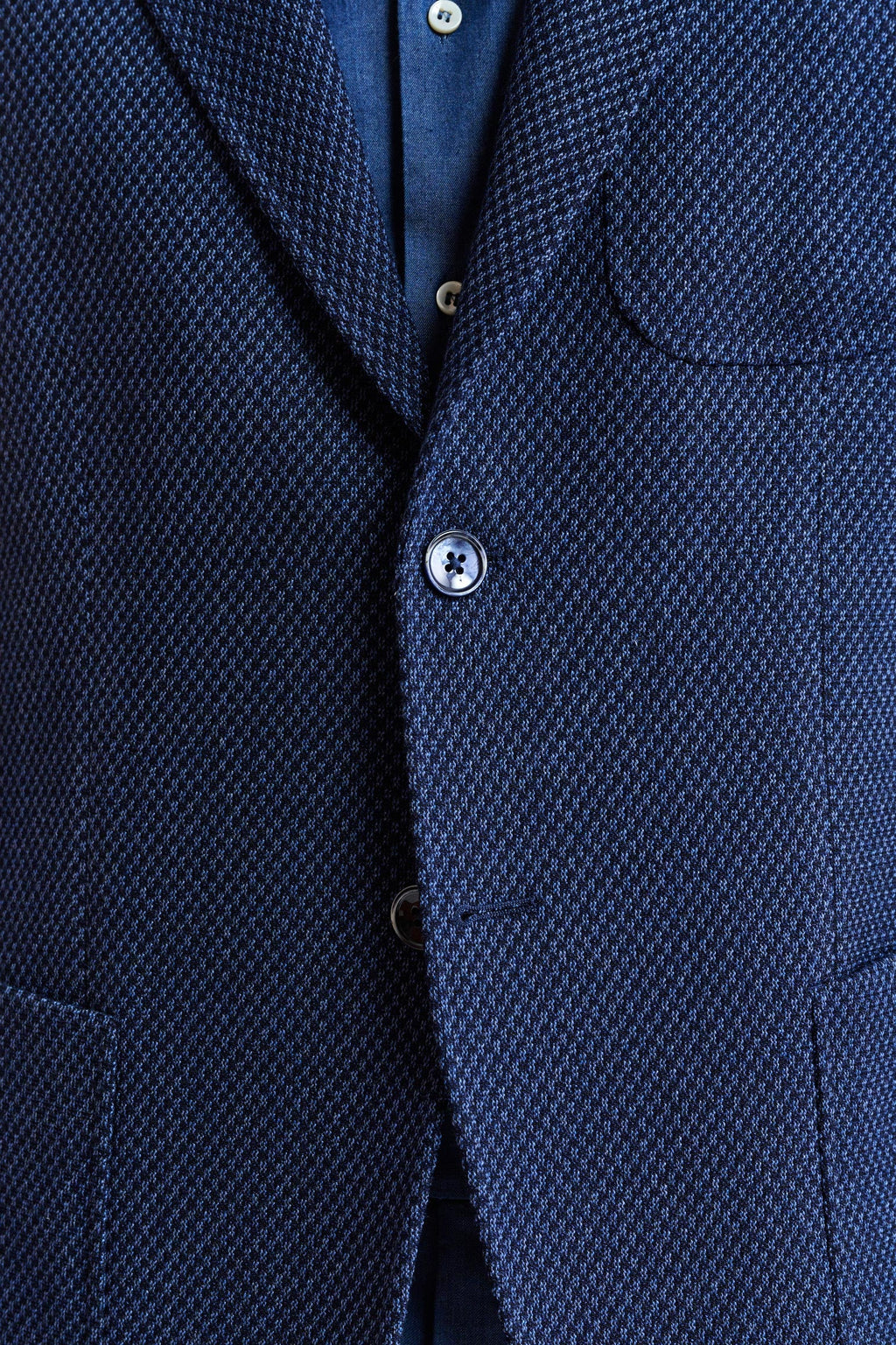Dark Blue Wool Kenton Jacket Jazz — detail 2