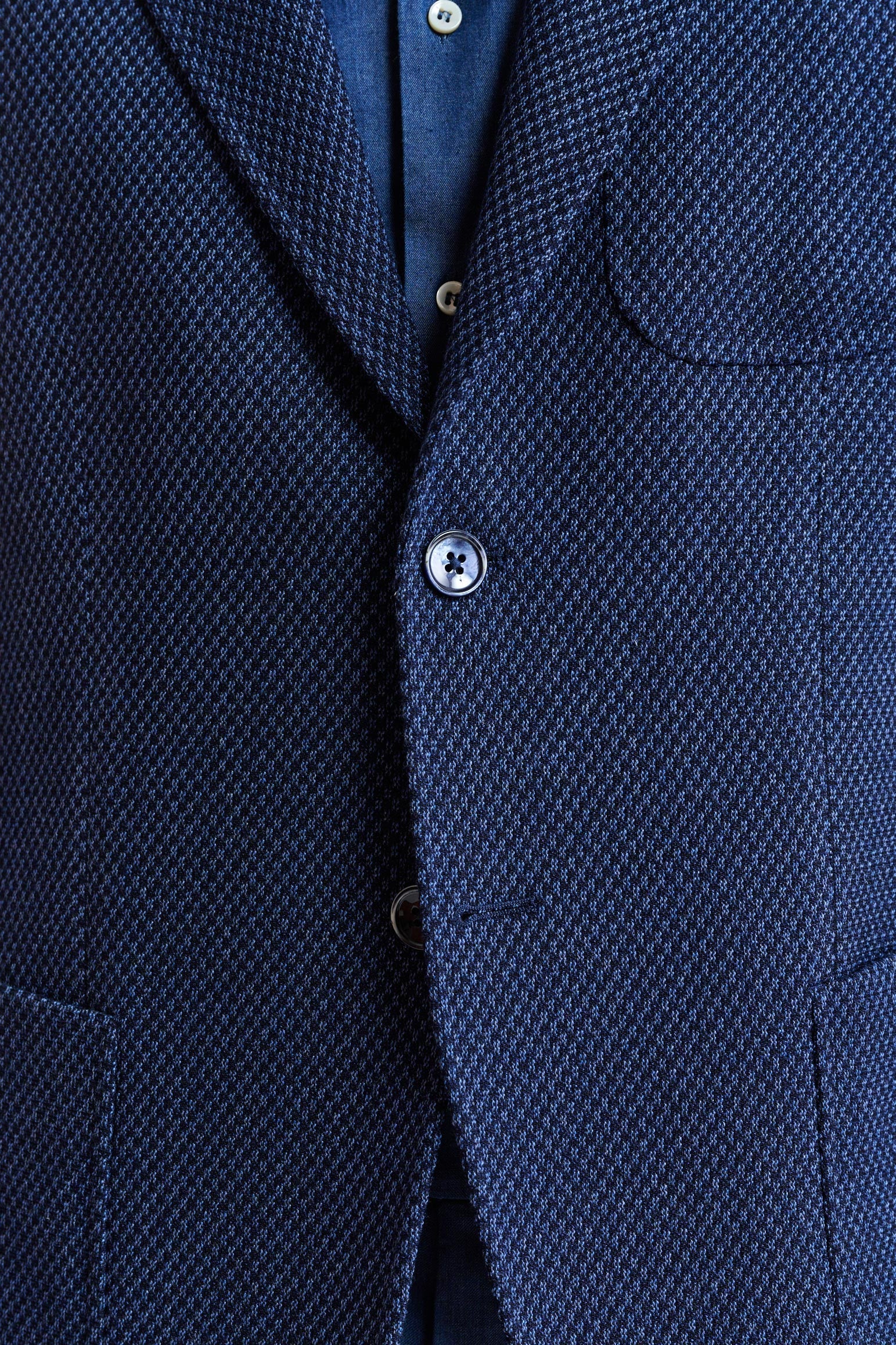 Dark Blue Wool Kenton Jacket Jazz — detail 2