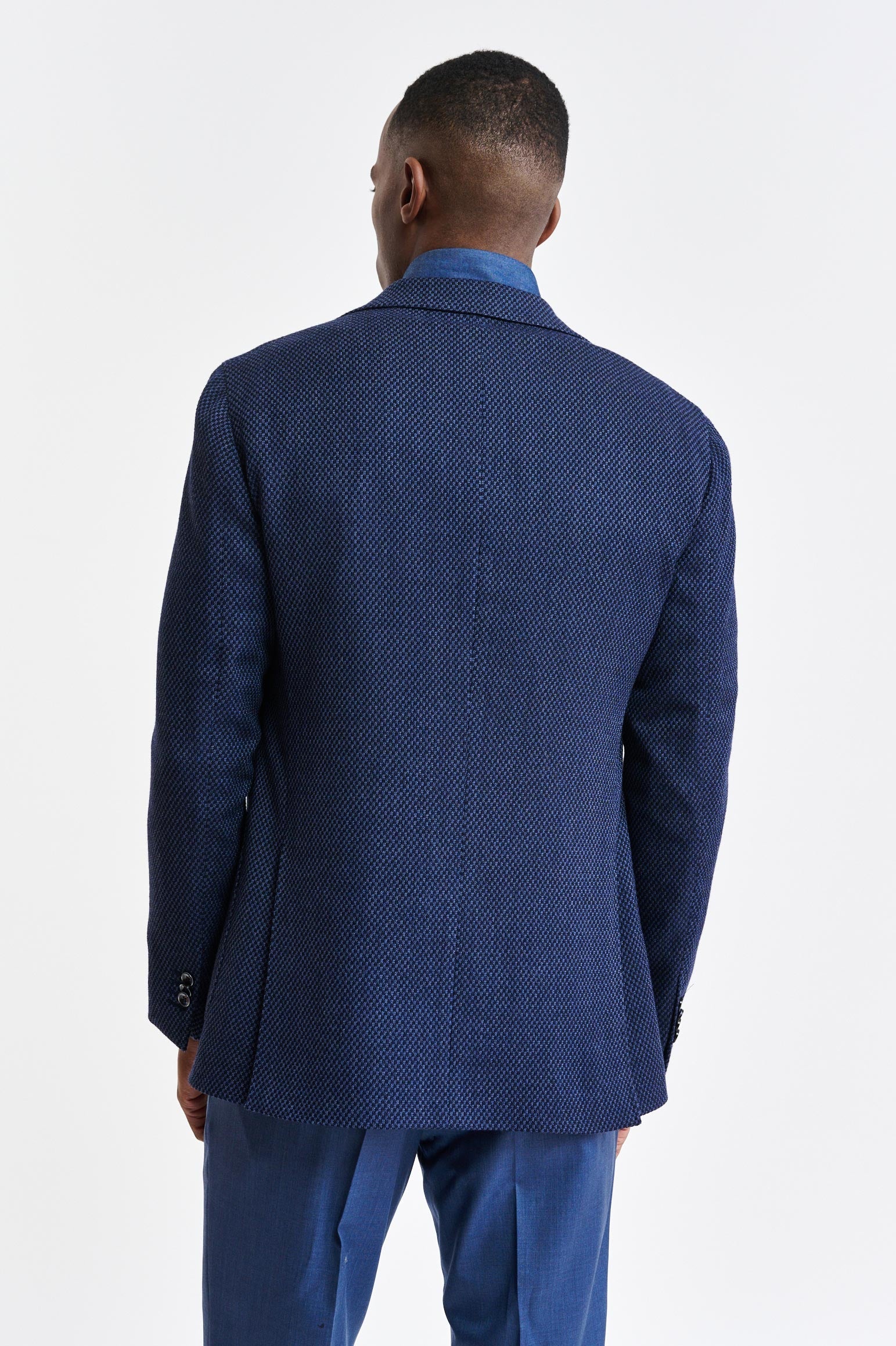 Dark Blue Wool Kenton Jacket Jazz — detail 5