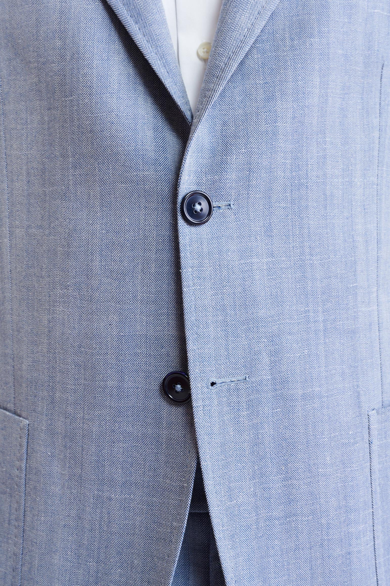 Medium Blue Wool & Cashmere Kenton Jacket Jazz — detail 2