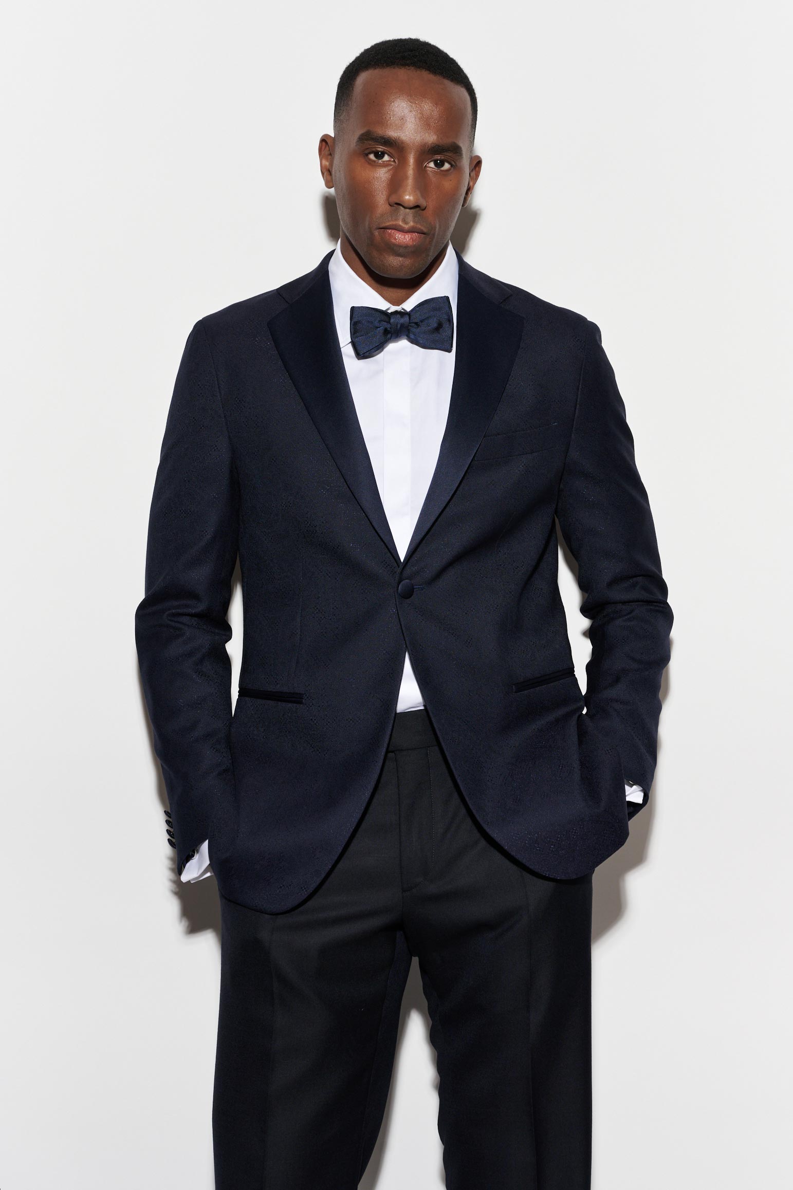 Dark Blue Wool Kenton Jacket Riviera Trend — detail 4