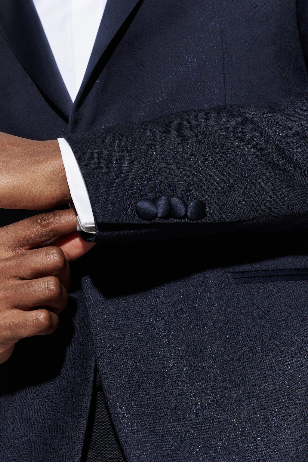 Dark Blue Wool Kenton Jacket Riviera Trend — detail 6