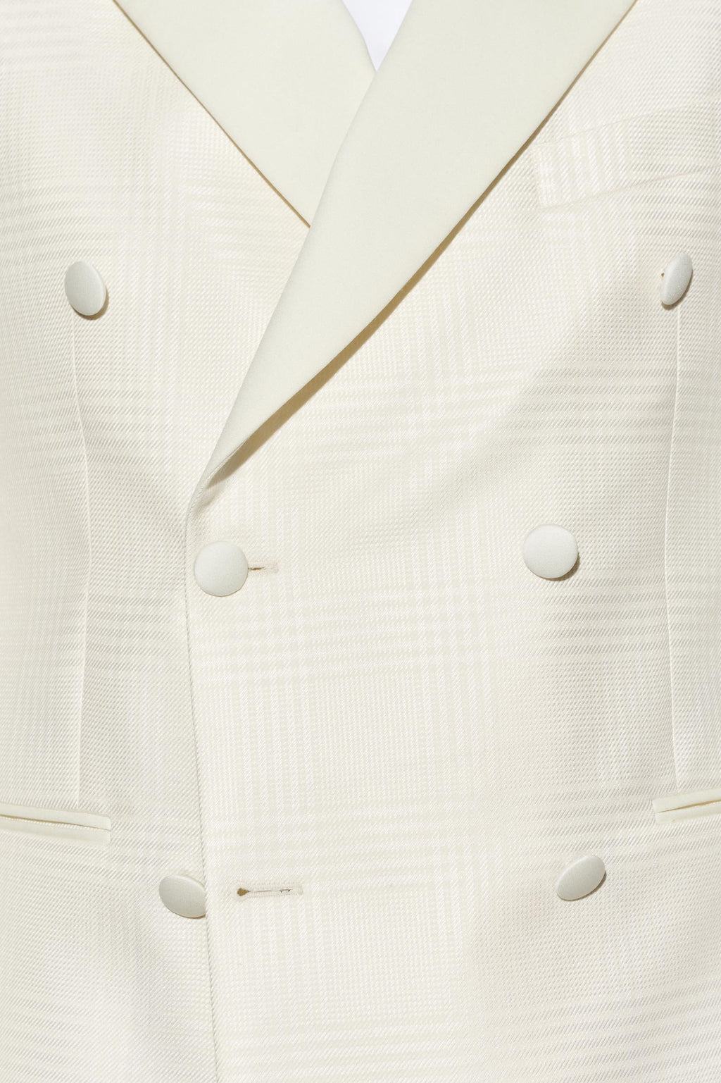 White Wool & Silk Soho Jacket Nobility — detail 4