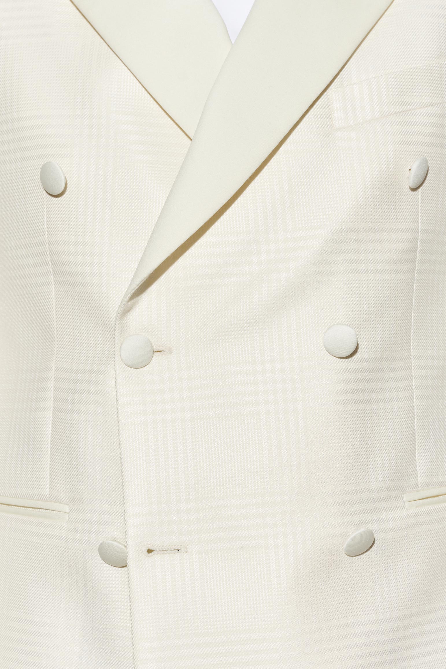 White Wool & Silk Soho Jacket Nobility — detail 4