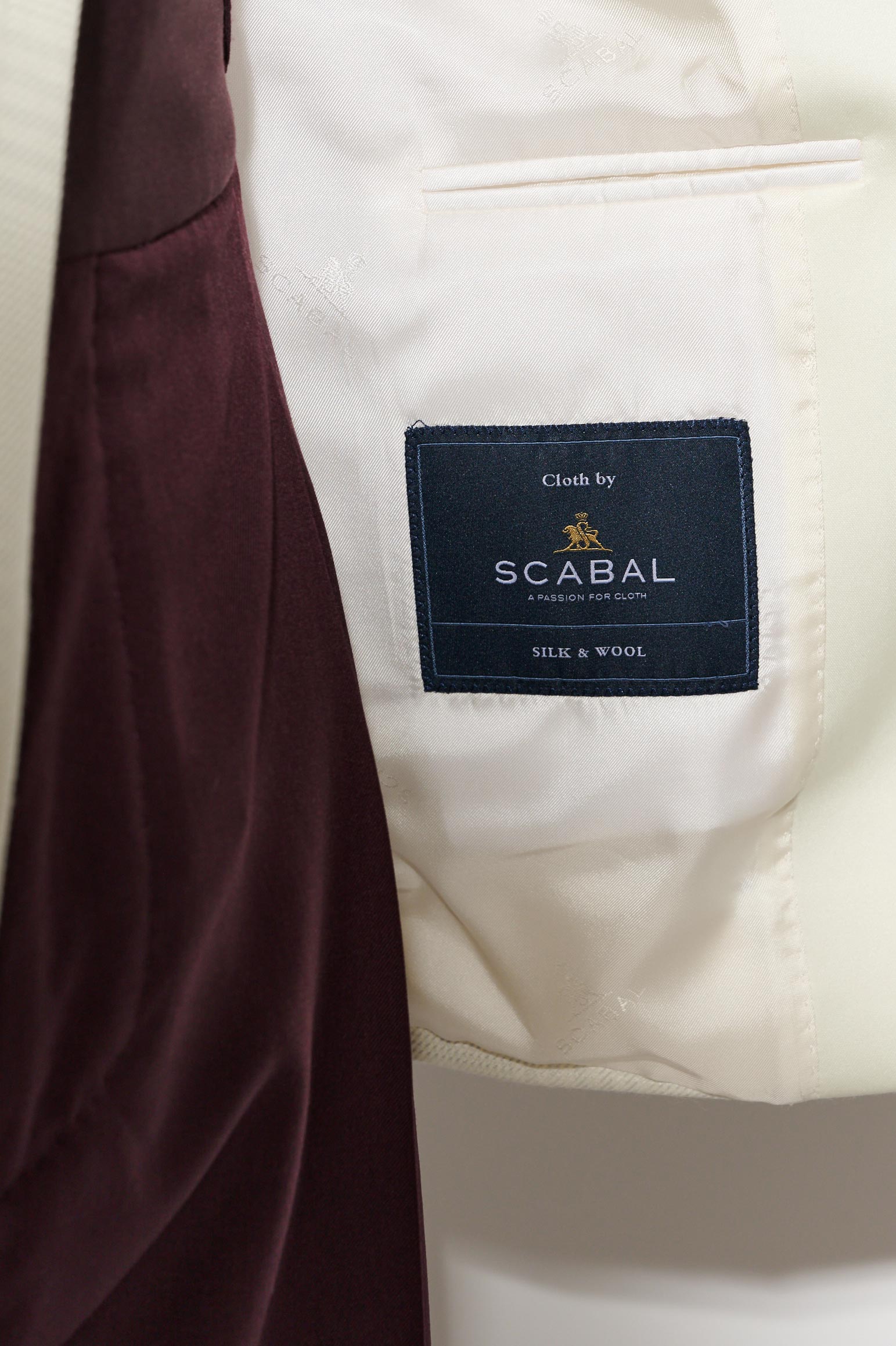 White Wool & Silk Soho Jacket Nobility — detail 6