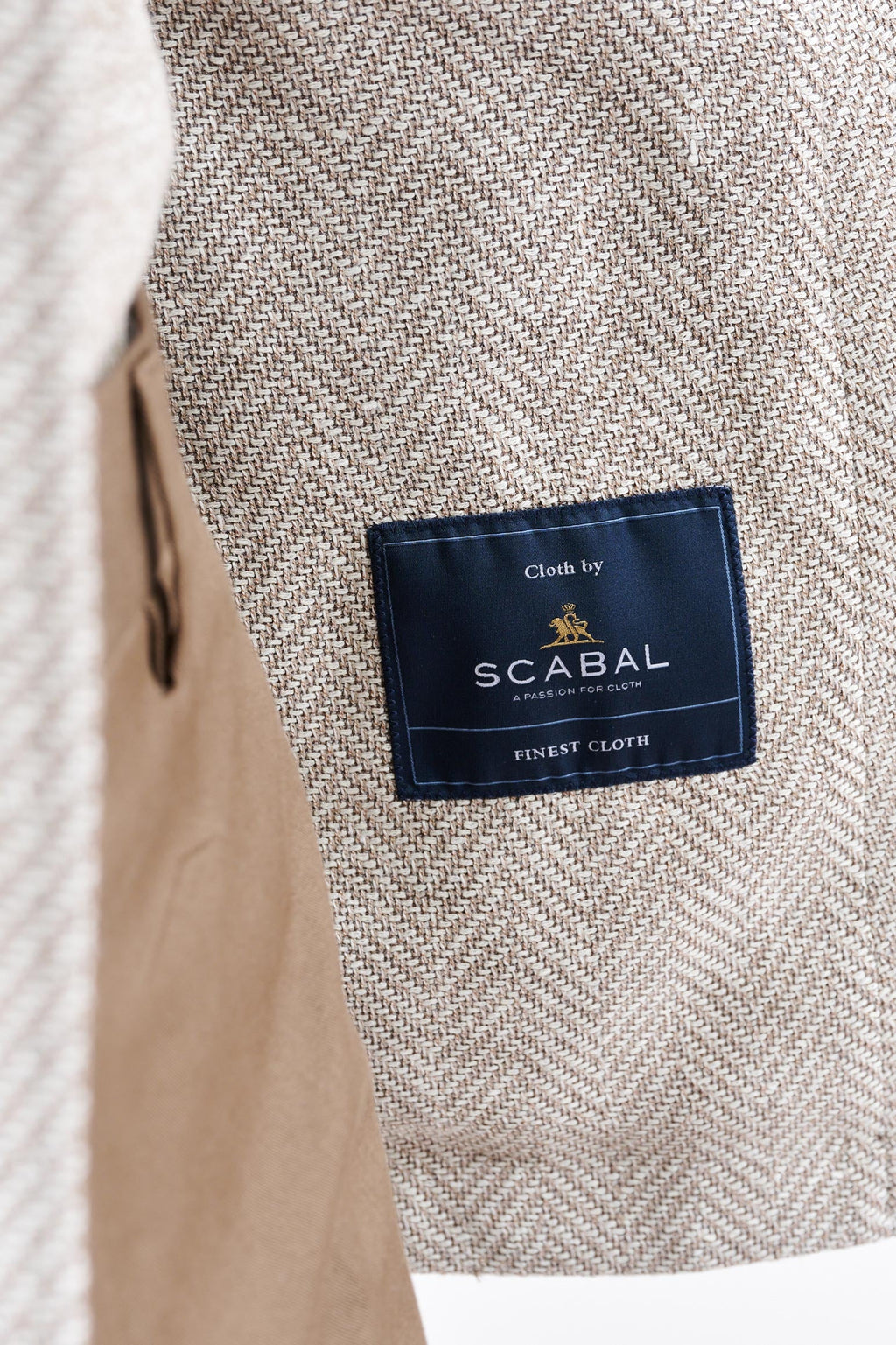 Light Beige Wool & Linen Kenton Jacket Jazz — detail 3