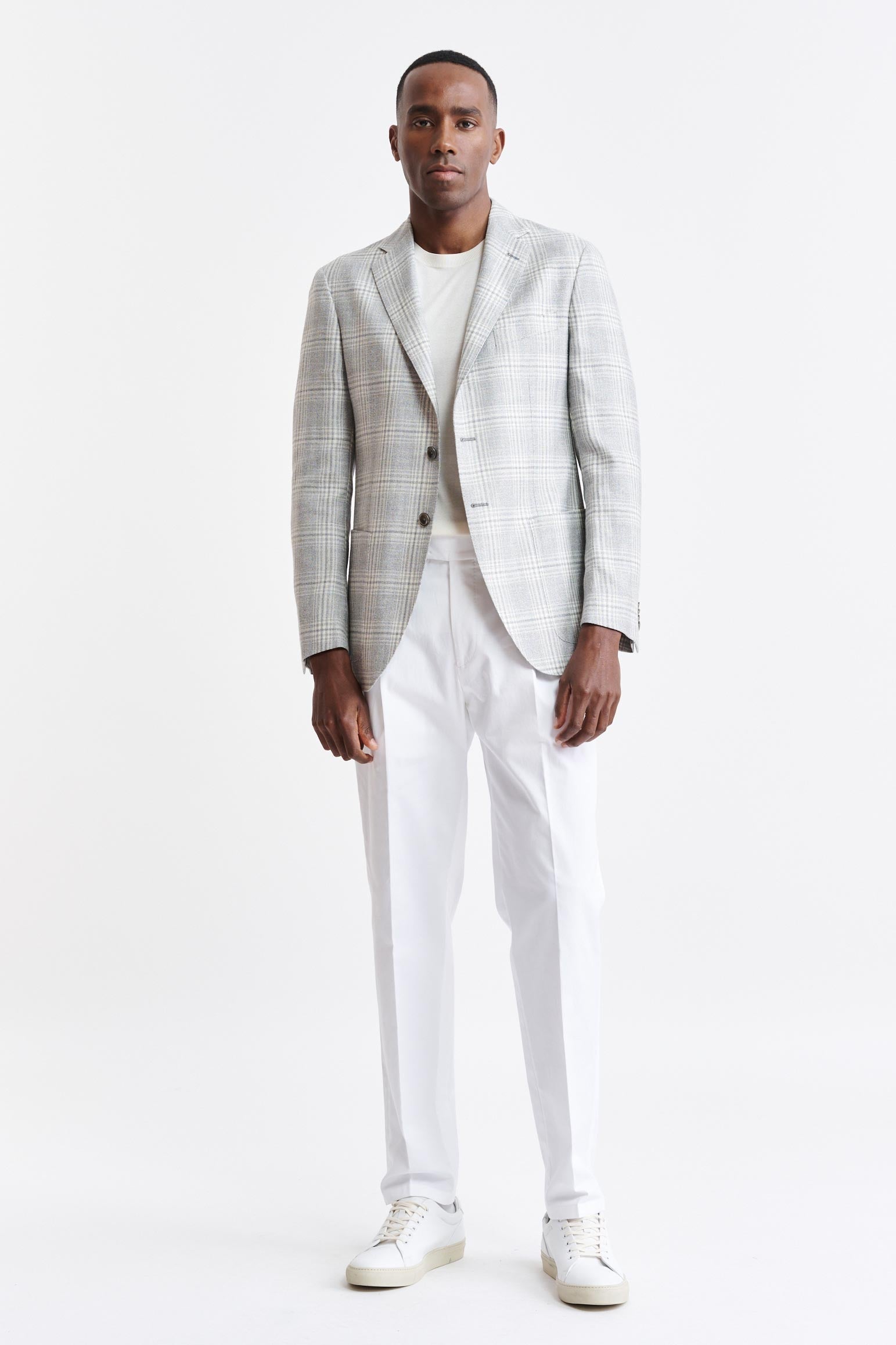 Light Grey Wool & Silk Kenton Jacket Riviera Trend — detail 4