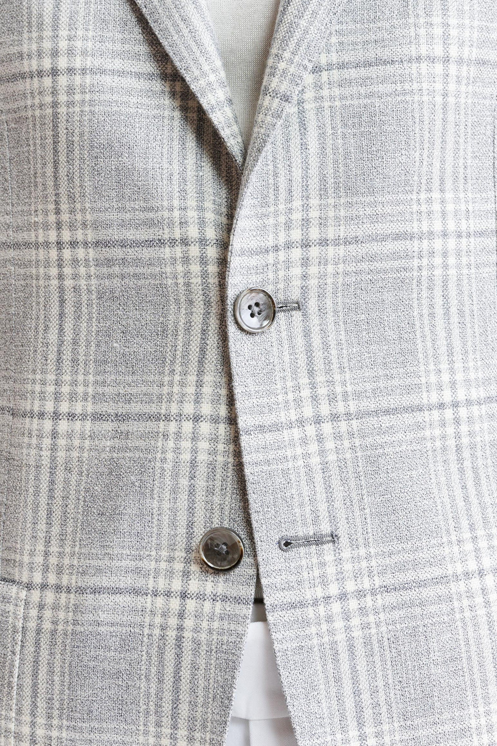 Light Grey Wool & Silk Kenton Jacket Riviera Trend — detail 2