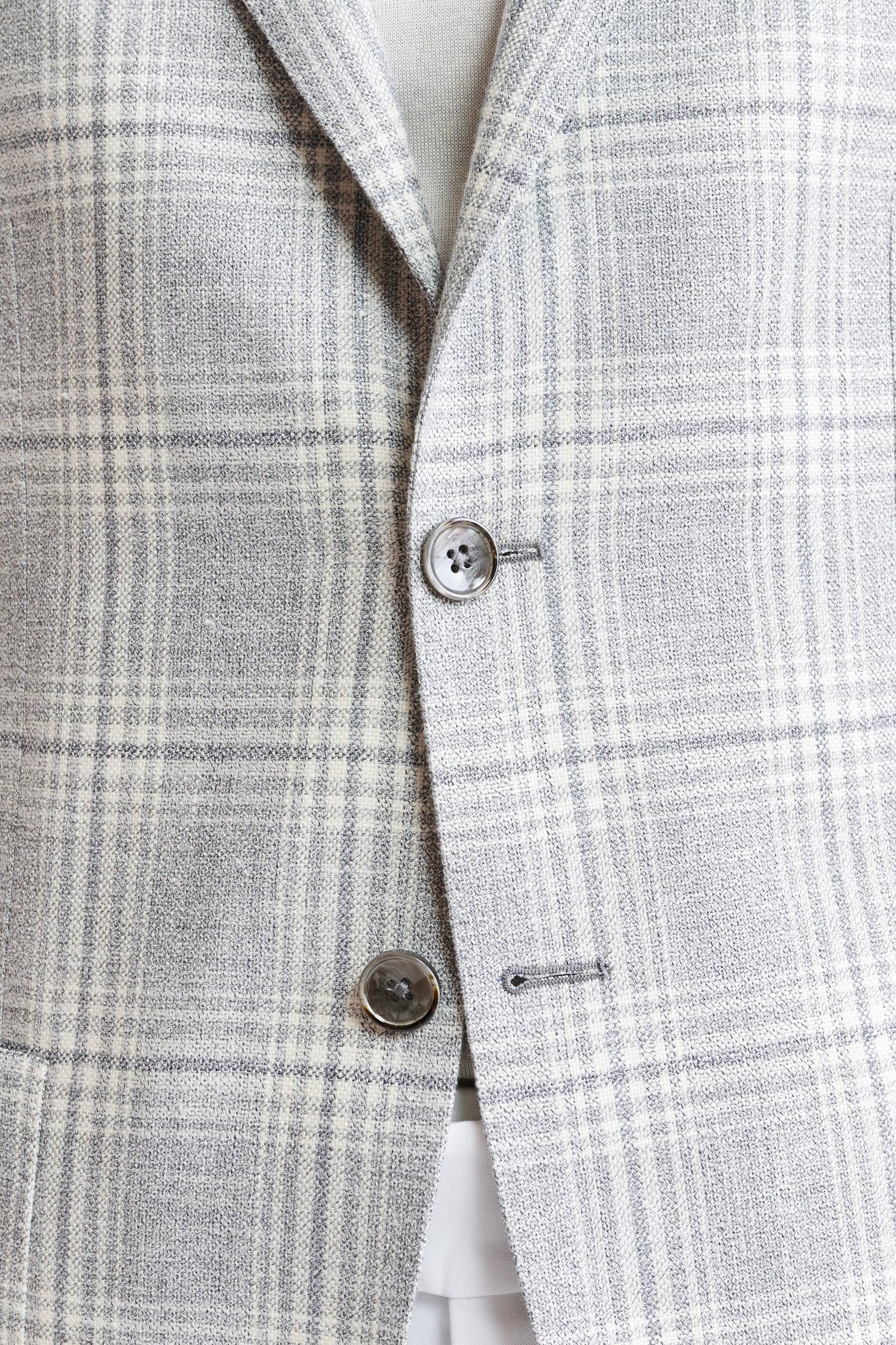 Light Grey Wool & Silk Kenton Jacket Riviera Trend — detail 2