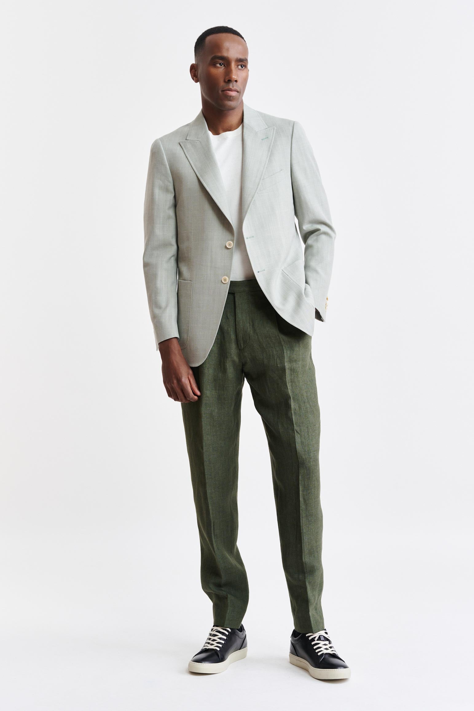 Light Green Wool & Cashmere Soho Jacket Jazz — detail 4