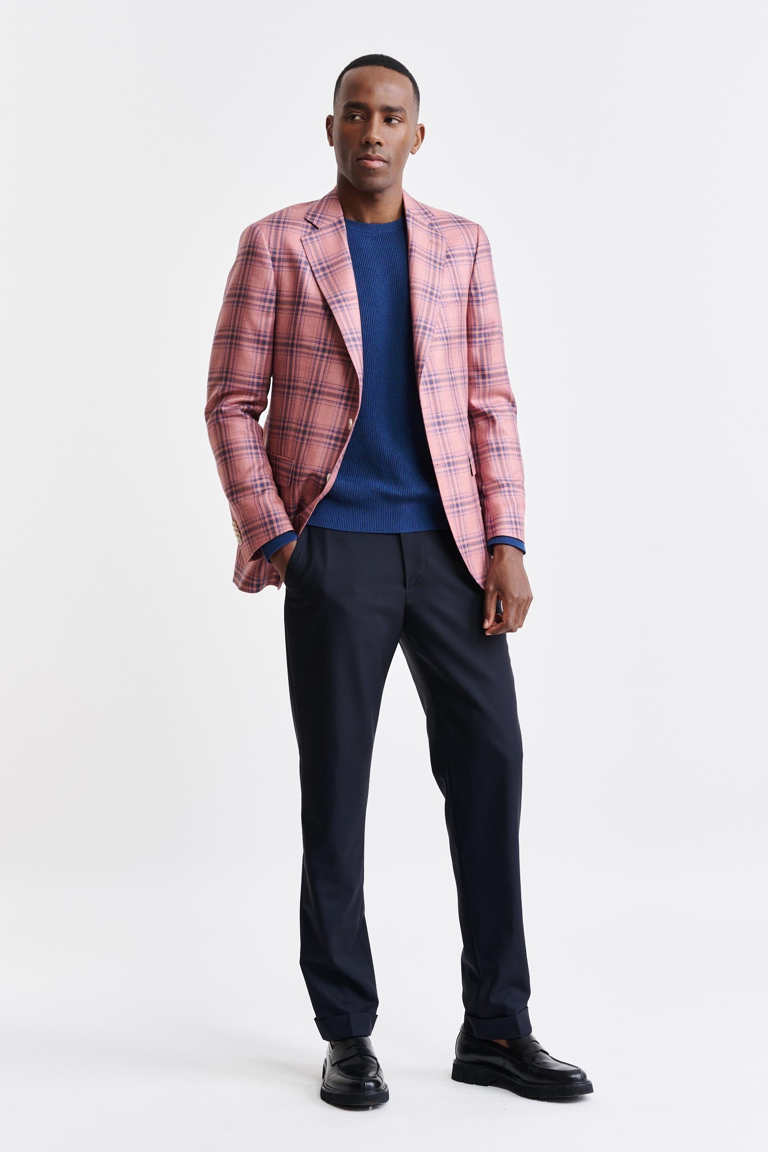 Light Pink Wool & Silk Soho Jacket Nobility — detail 4