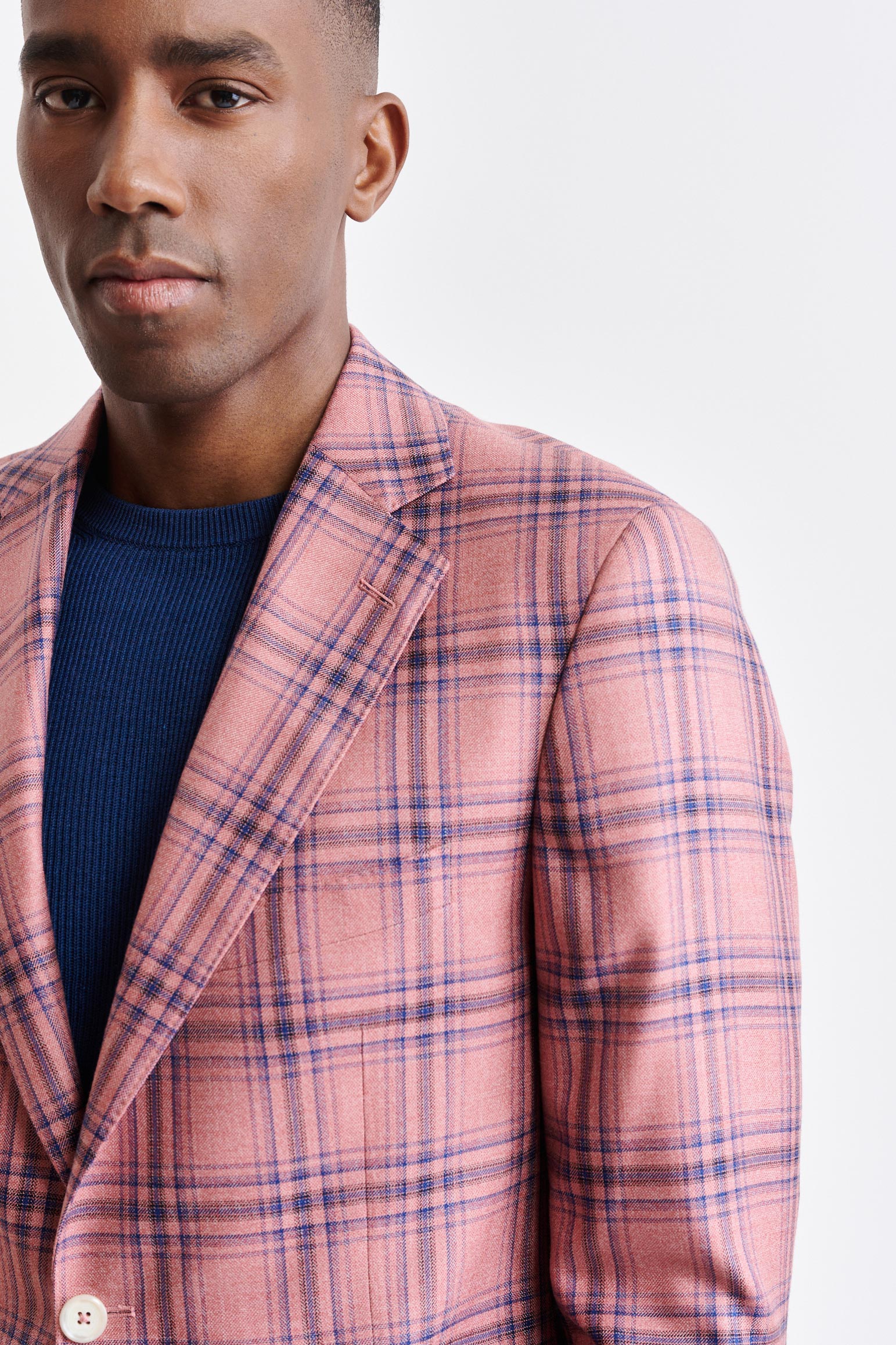 Light Pink Wool & Silk Soho Jacket Nobility — detail 5