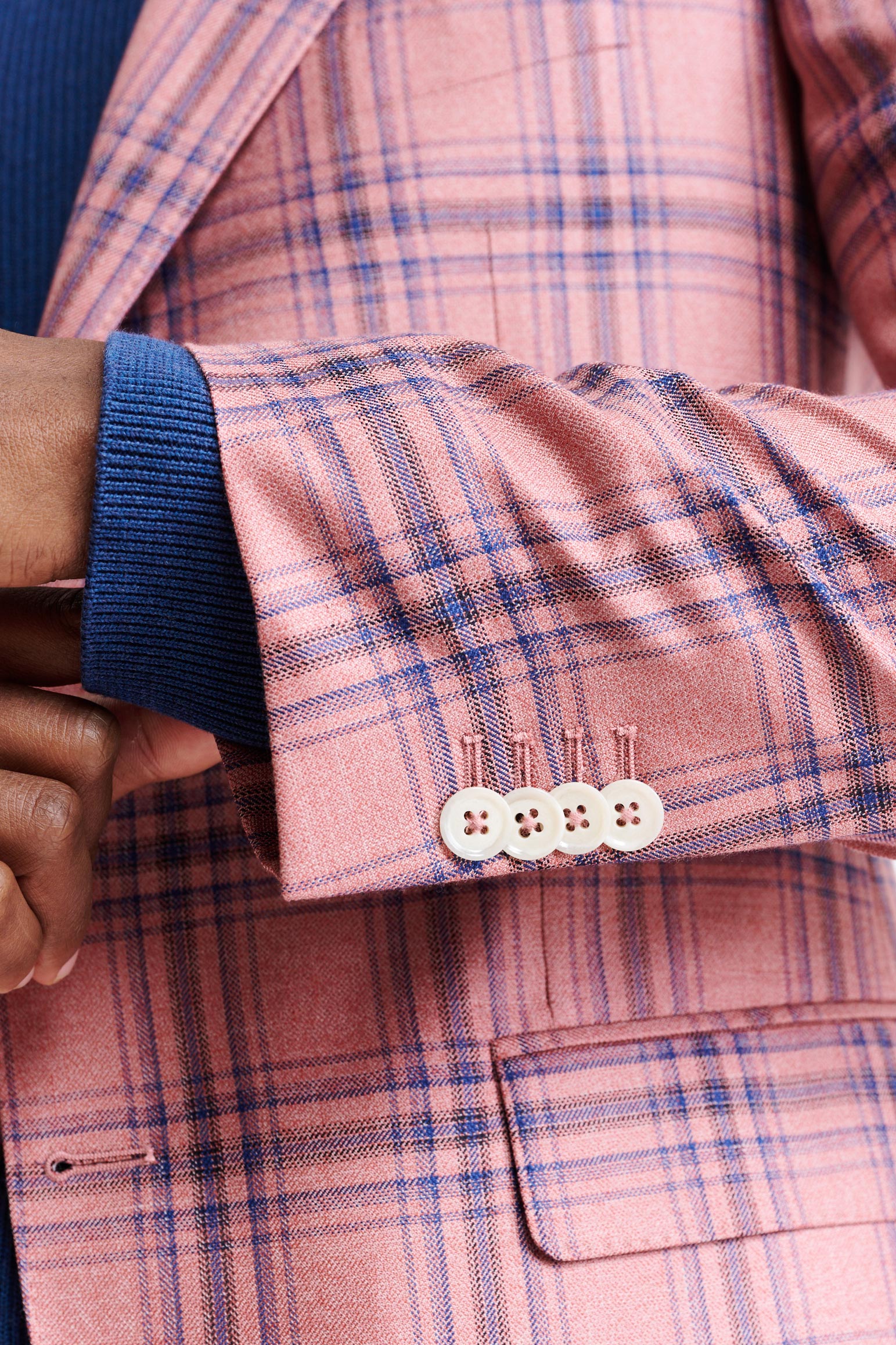 Light Pink Wool & Silk Soho Jacket Nobility — detail 1