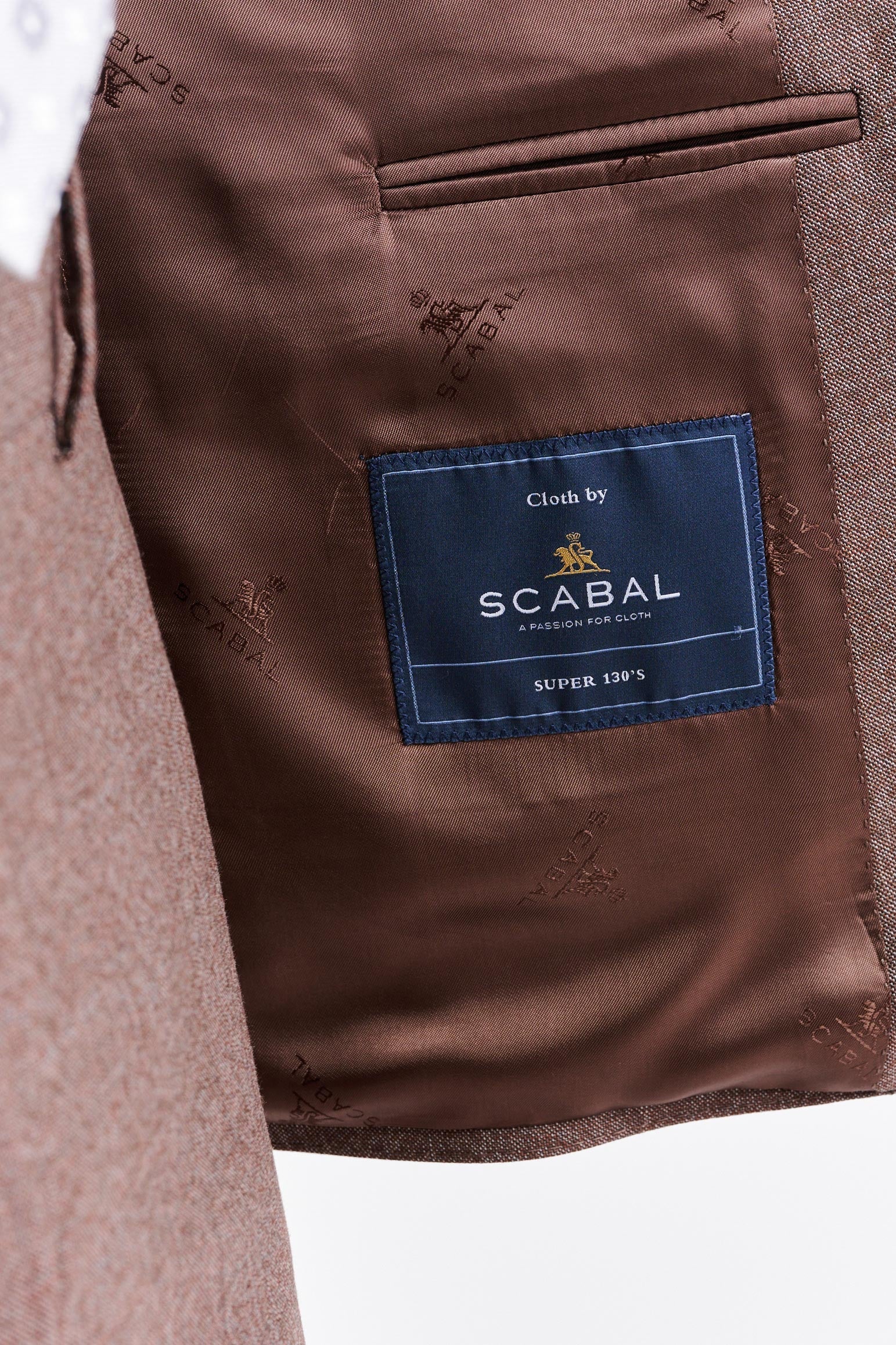 Medium Brown 100% Wool Super 130's Soho Jacket Jazz — detail 3