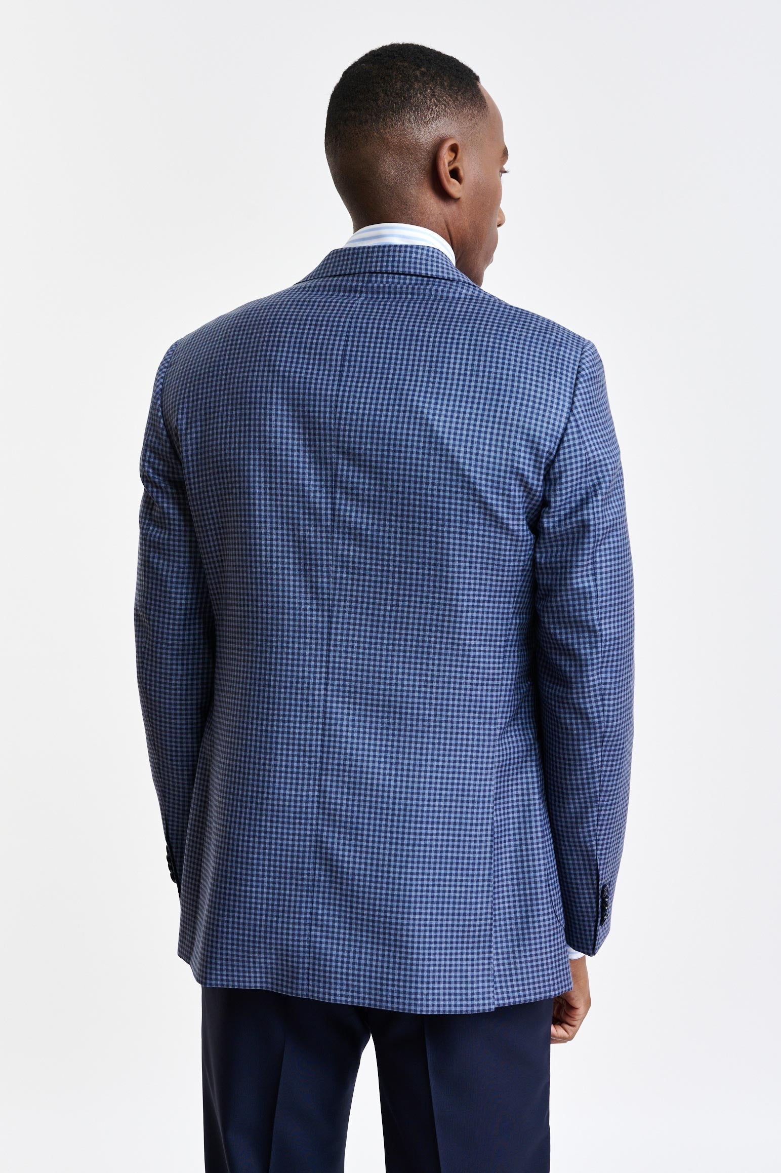 Medium Blue 100% Wool Soho Jacket Jazz — detail 6