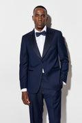 Dark Blue 100% Wool Super 120's Soho Tuxedo Jazz